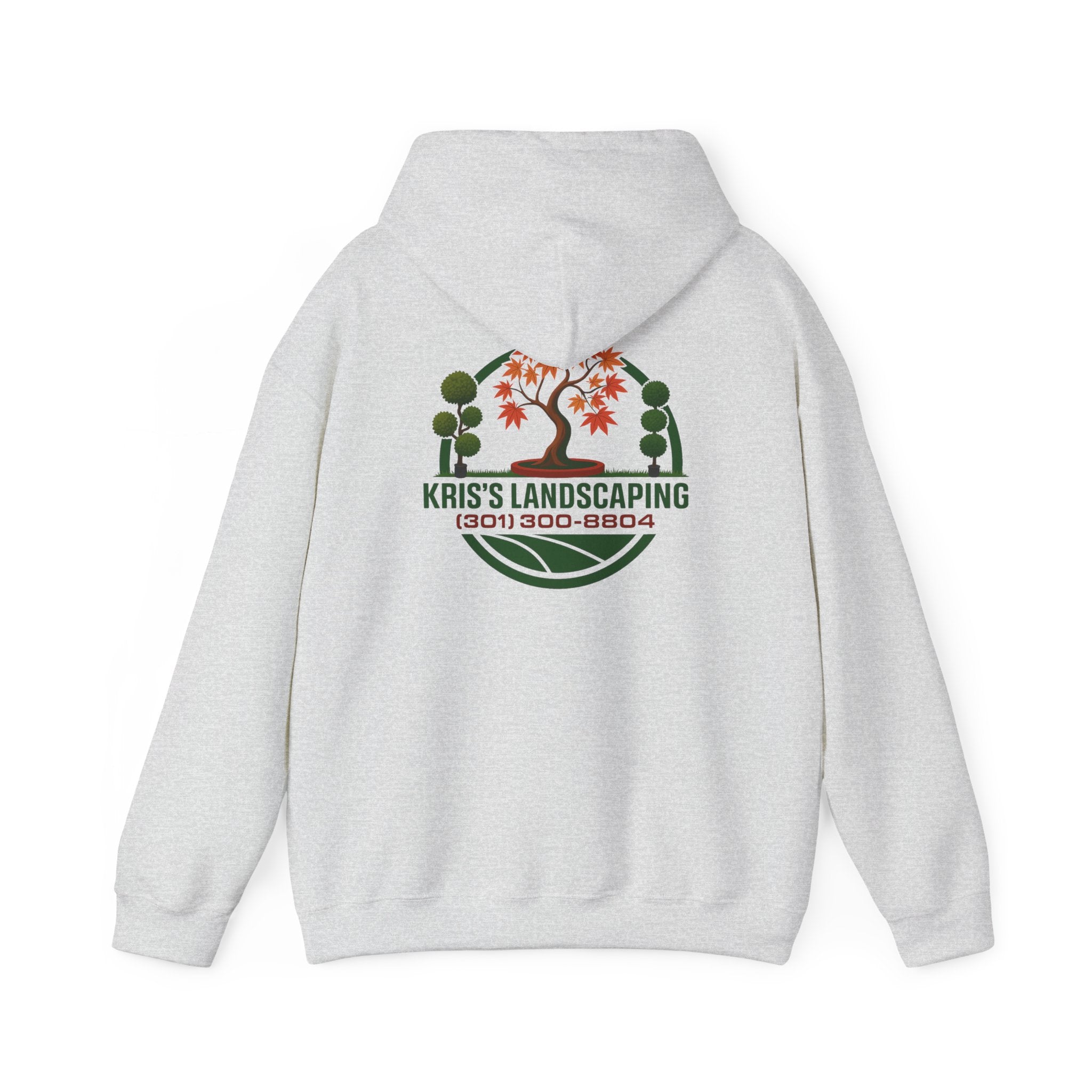 Kris's Landscaping Logo Hoodie finale volume bulk order optional