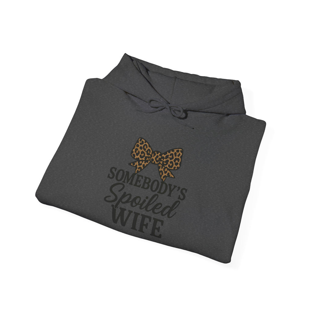 Somebody's Spoiled Wife Hoodie | Leopard Bow Wife Sweatshirt