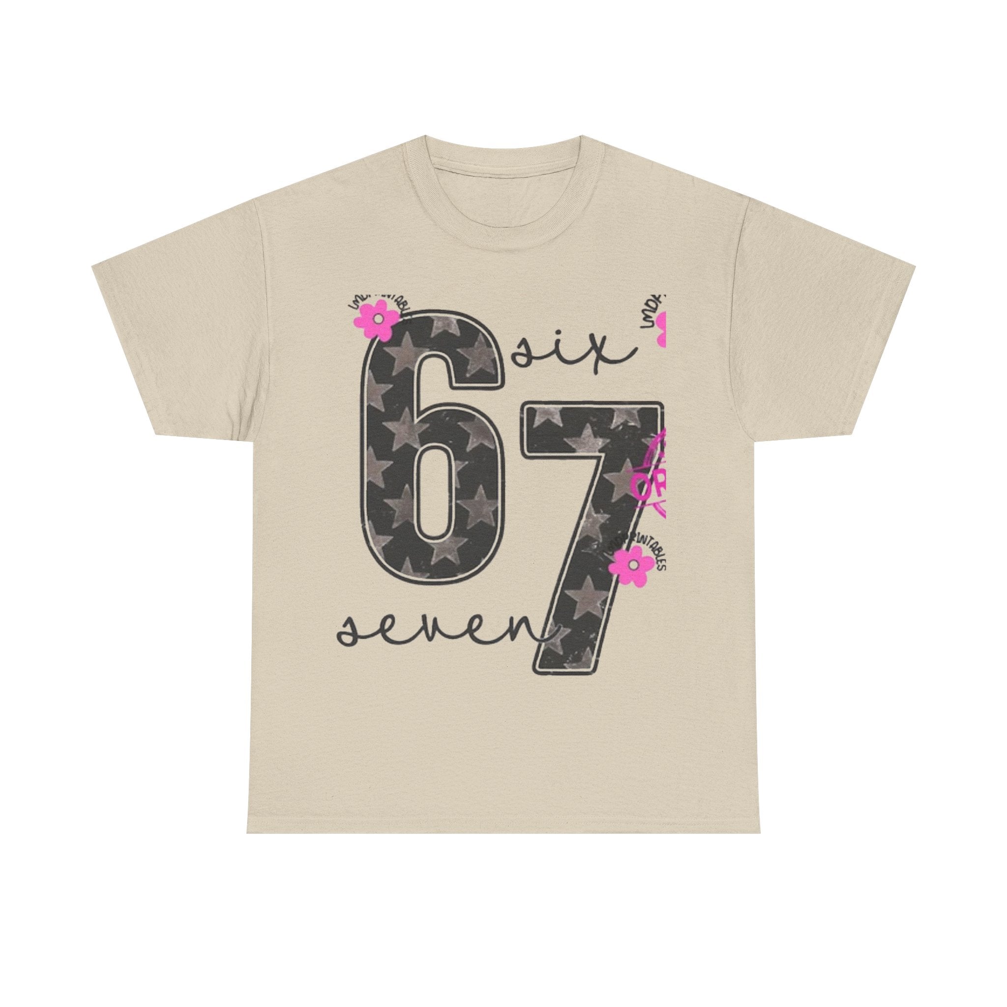 6-7  six seven Trendy Phrase Unisex Tee, Teens Fashion Shirt, Latest Trend Cotton T-Shirt, Kids Graphic Tee, Youth Hip Quote Shirt