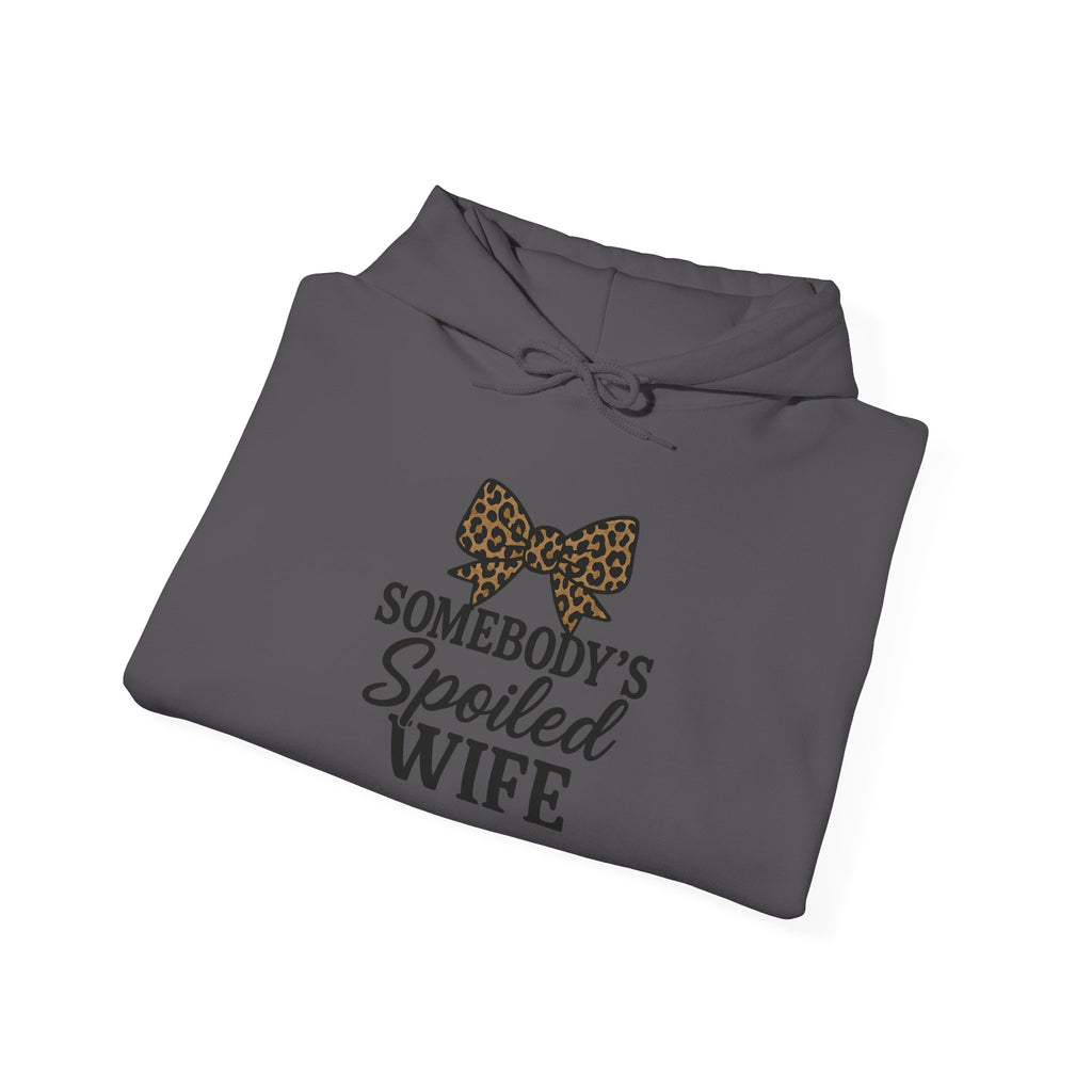 Somebody's Spoiled Wife Hoodie | Leopard Bow Wife Sweatshirt