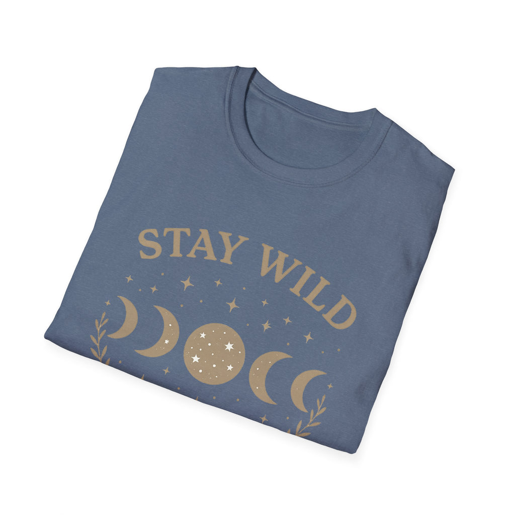 Stay Wild Moon Phase T-Shirt | Crescent Phases Graphic