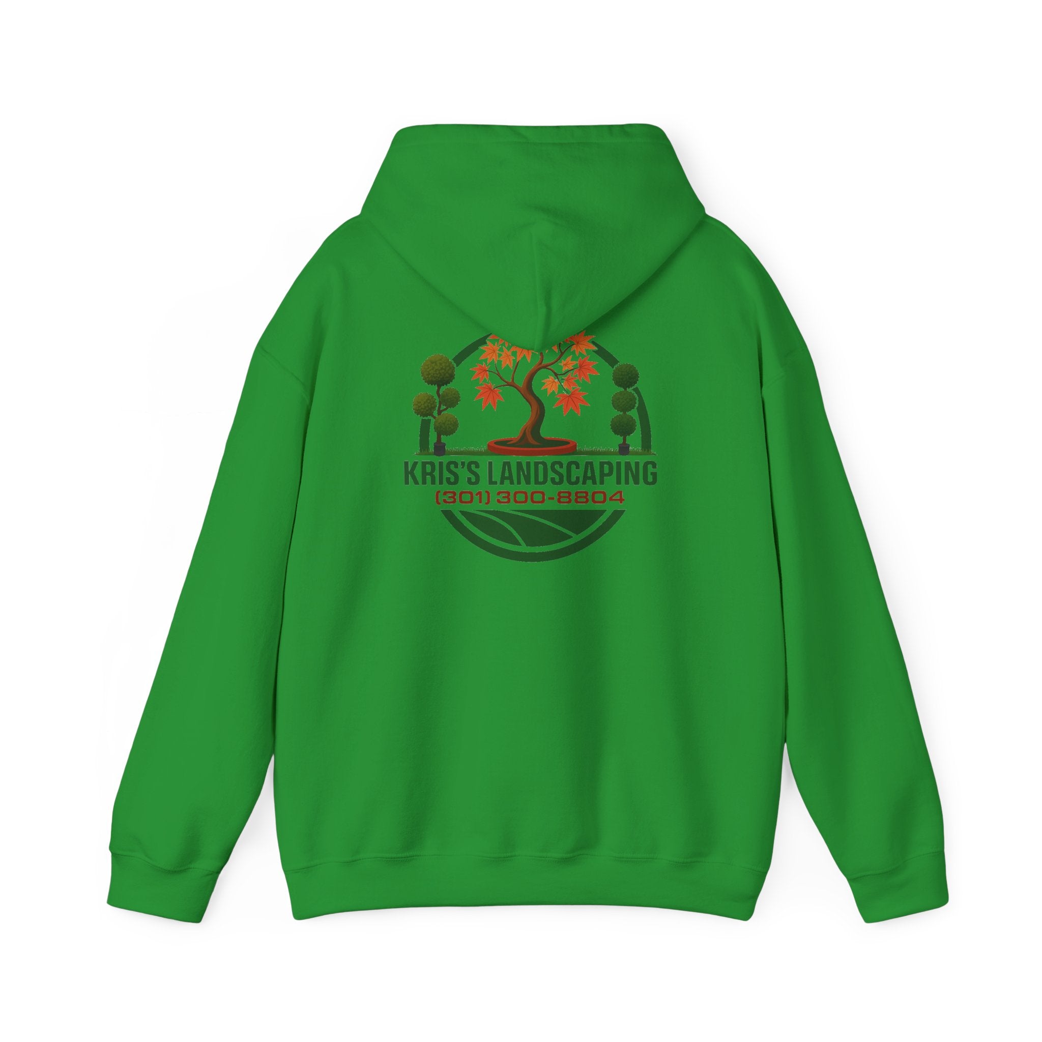 Kris's Landscaping Logo Hoodie finale volume bulk order optional