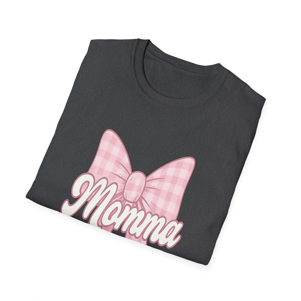 Pink Momma Bow T-Shirt  Mom Shirt, Bow Graphic