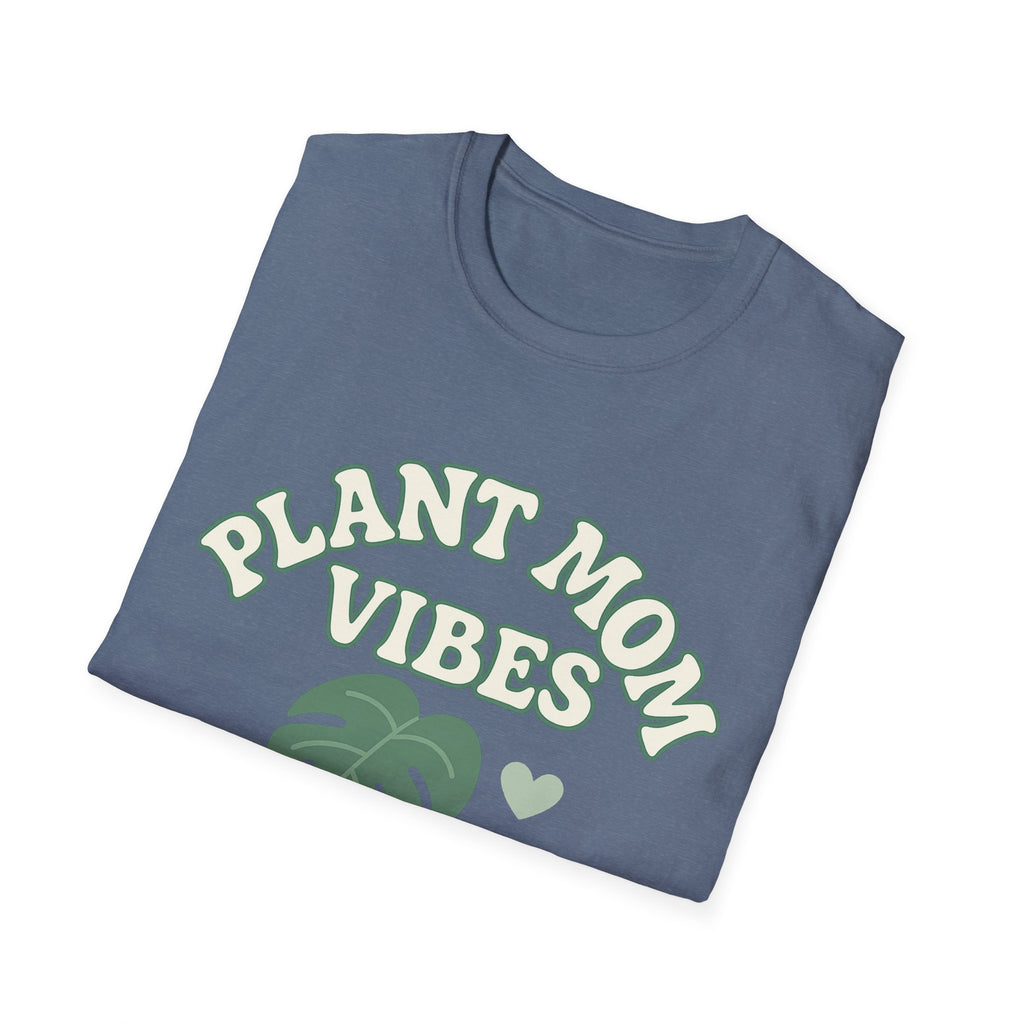 Plant Mom Vibes T-Shirt | Plant Lover Shirt, Botanical Graphic Tee
