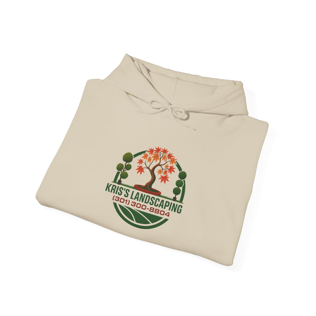 Kris's Landscaping Logo Hoodie finale volume bulk order optional