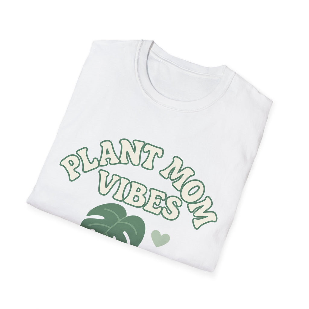 Plant Mom Vibes T-Shirt | Plant Lover Shirt, Botanical Graphic Tee