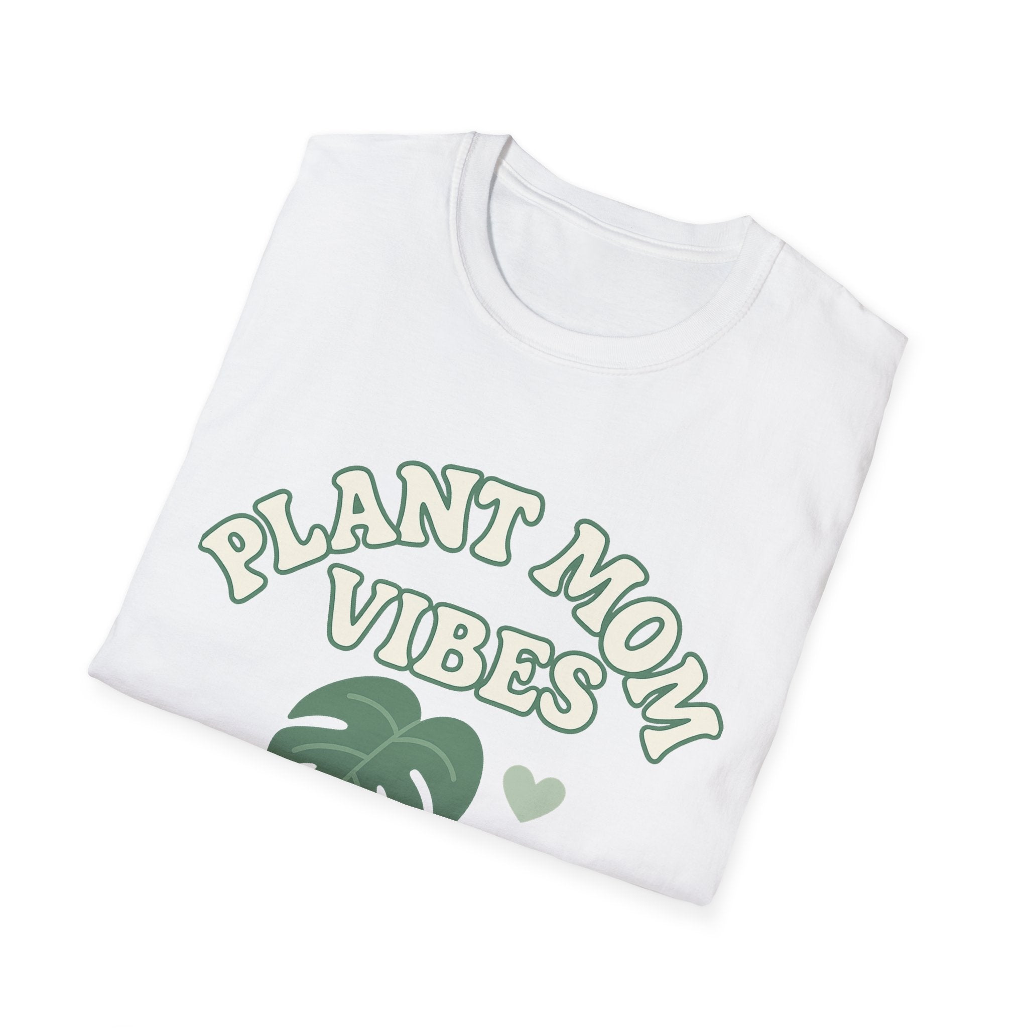 Plant Mom Vibes T-Shirt | Plant Lover Shirt, Botanical Graphic Tee