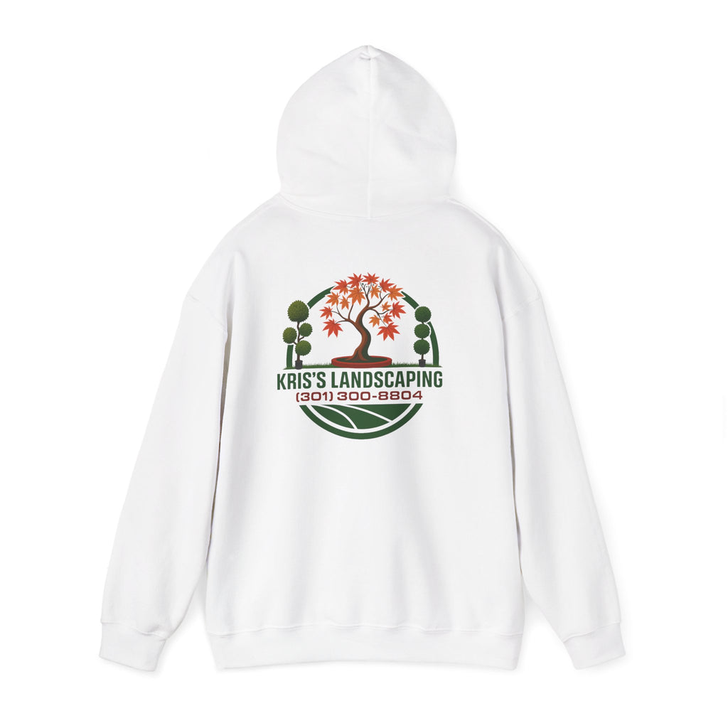 Kris's Landscaping Logo Hoodie finale volume bulk order optional