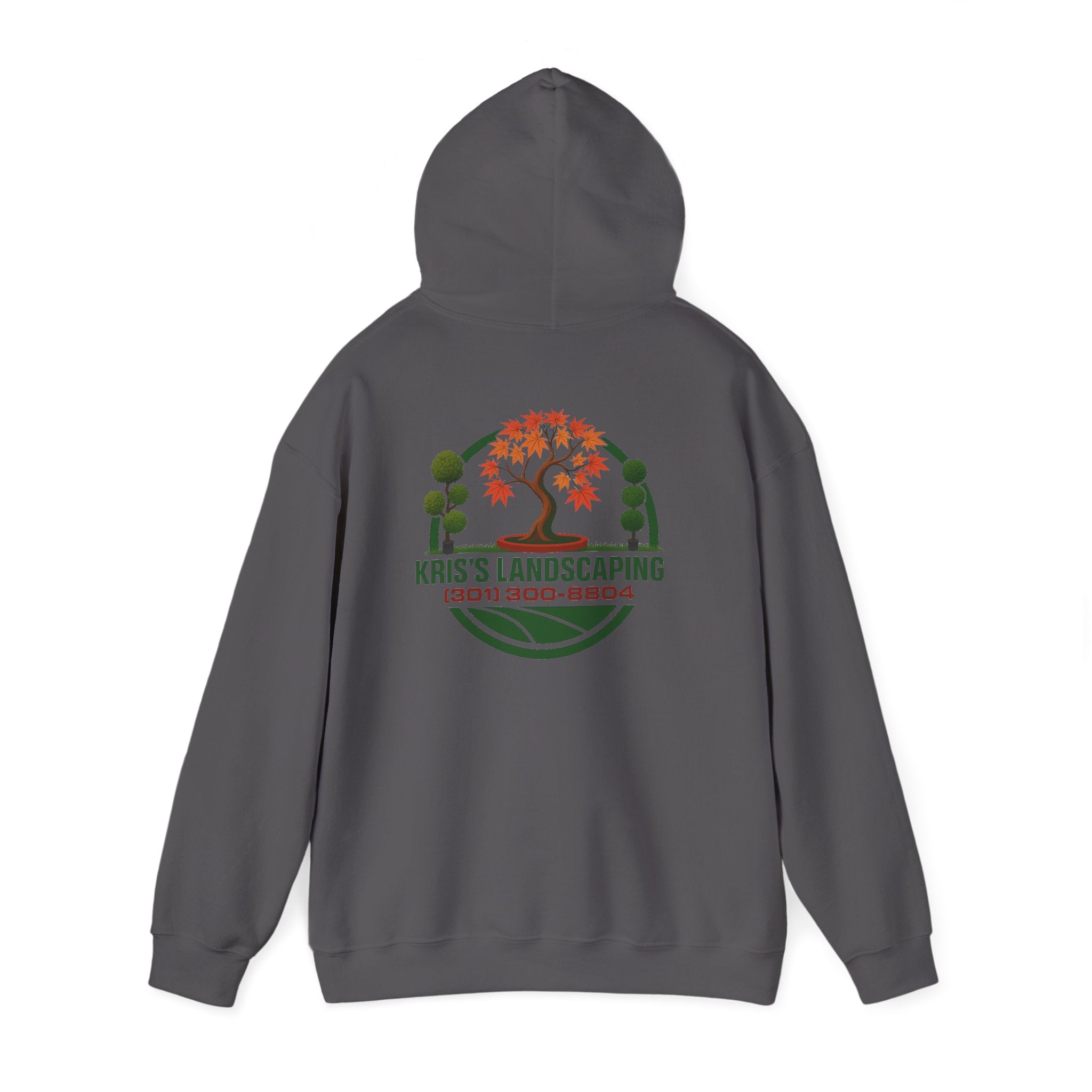 Kris's Landscaping Logo Hoodie finale volume bulk order optional