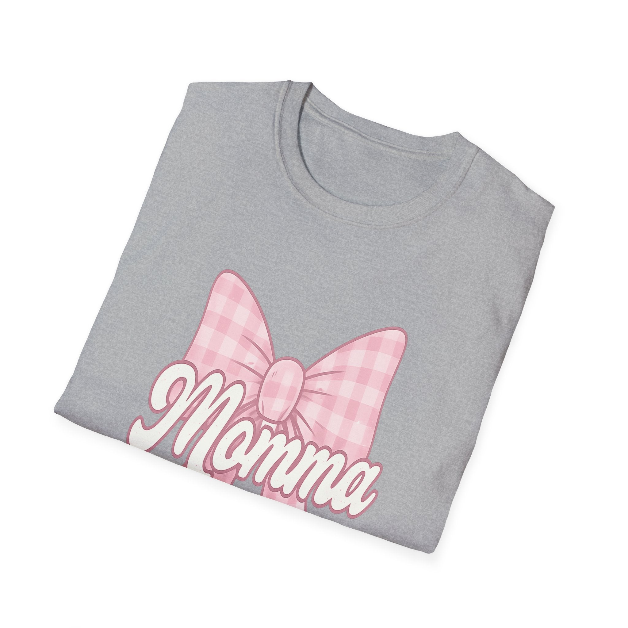 Pink Momma Bow T-Shirt  Mom Shirt, Bow Graphic
