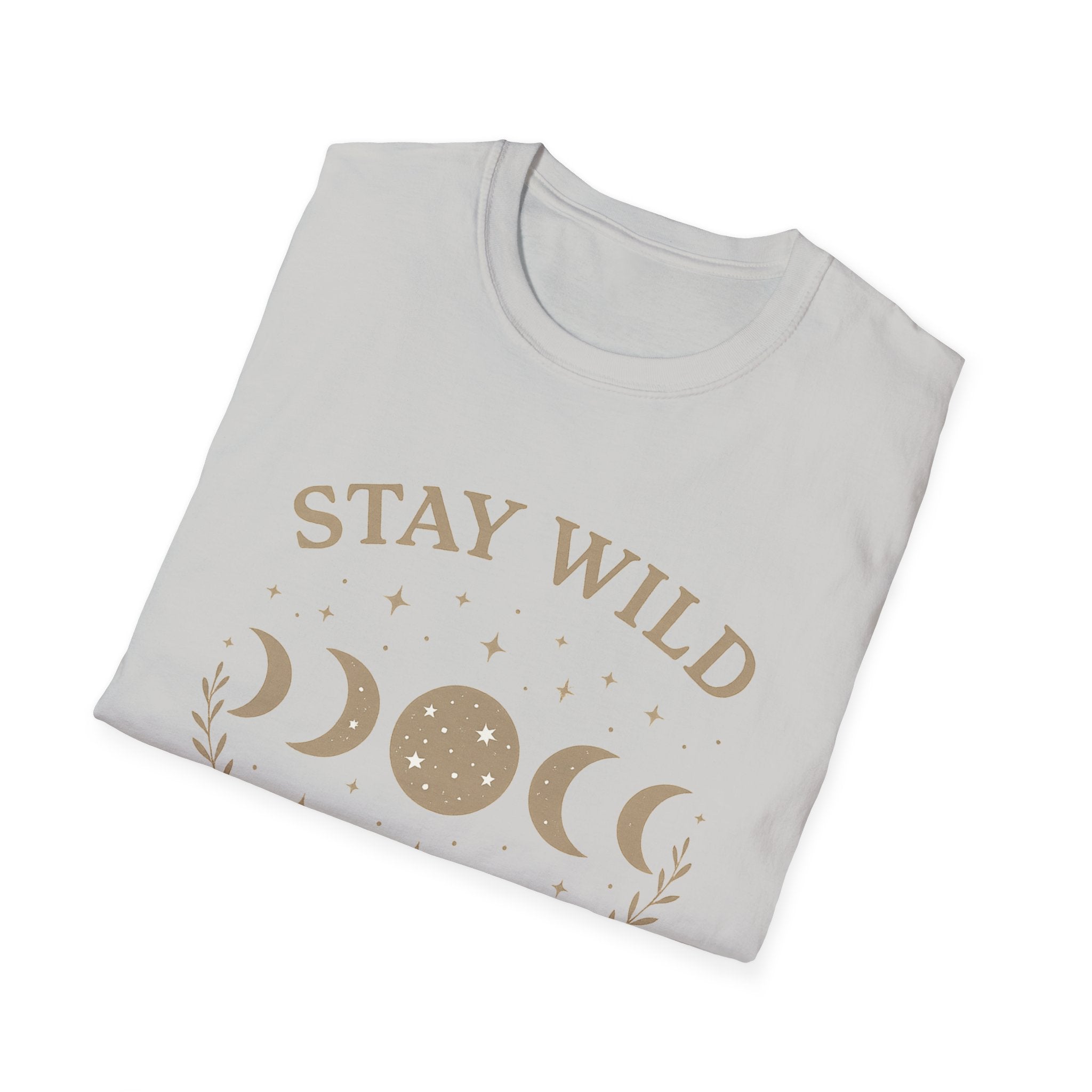 Stay Wild Moon Phase T-Shirt | Crescent Phases Graphic