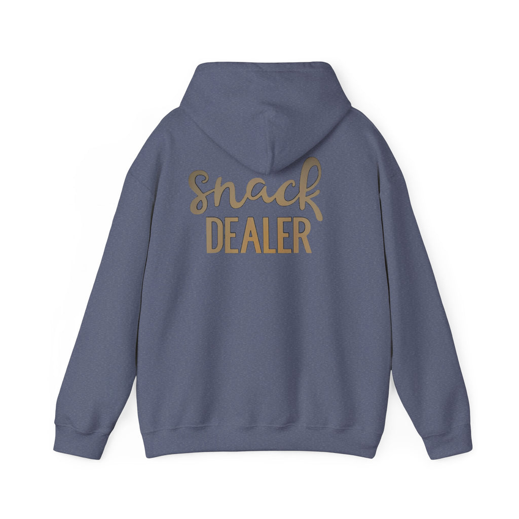 Funny Snack Dealer Hoodie, Sarcastic Foodie Gift, Junk Food Lover Hooded Sweatshirt, Gift for Snack Lover, Comfy Snacking Apparel