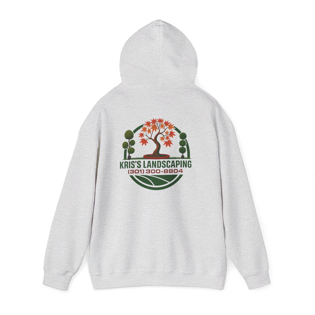 Kris's Landscaping Logo Hoodie finale volume bulk order optional
