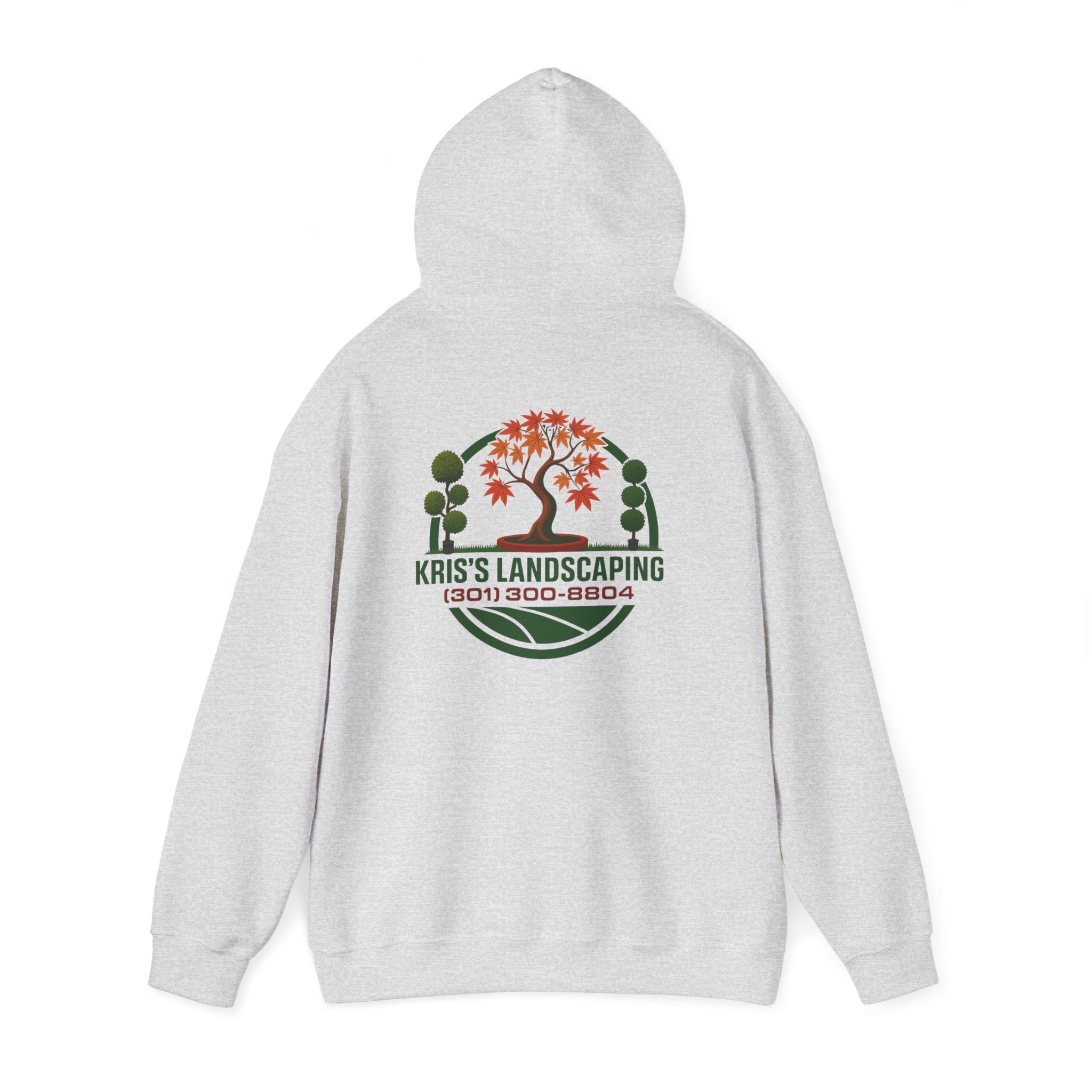 Kris's Landscaping Logo Hoodie finale volume bulk order optional