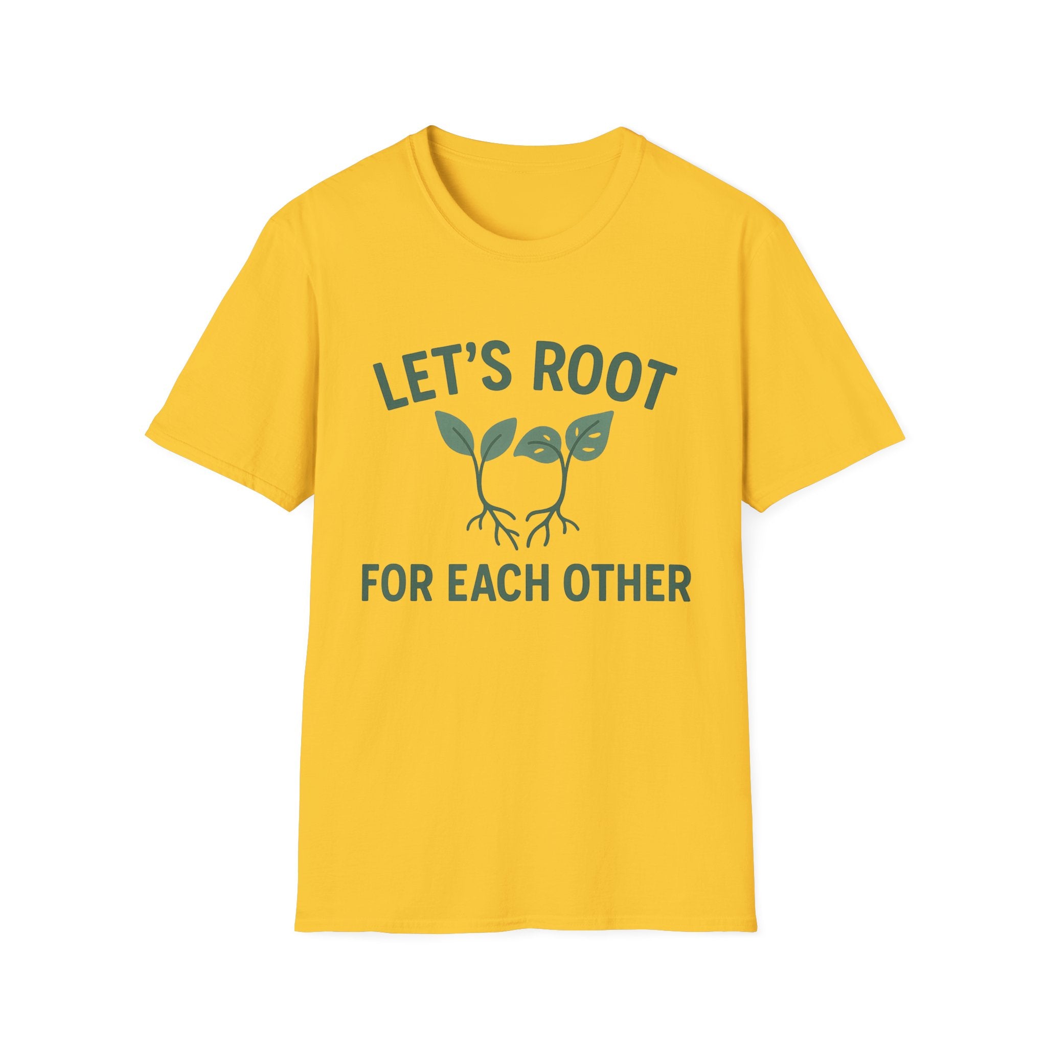 Lets Root For One Another gardening shirt | plant pun tee