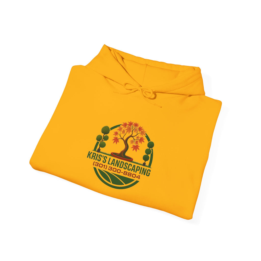 Kris's Landscaping Logo Hoodie finale volume bulk order optional