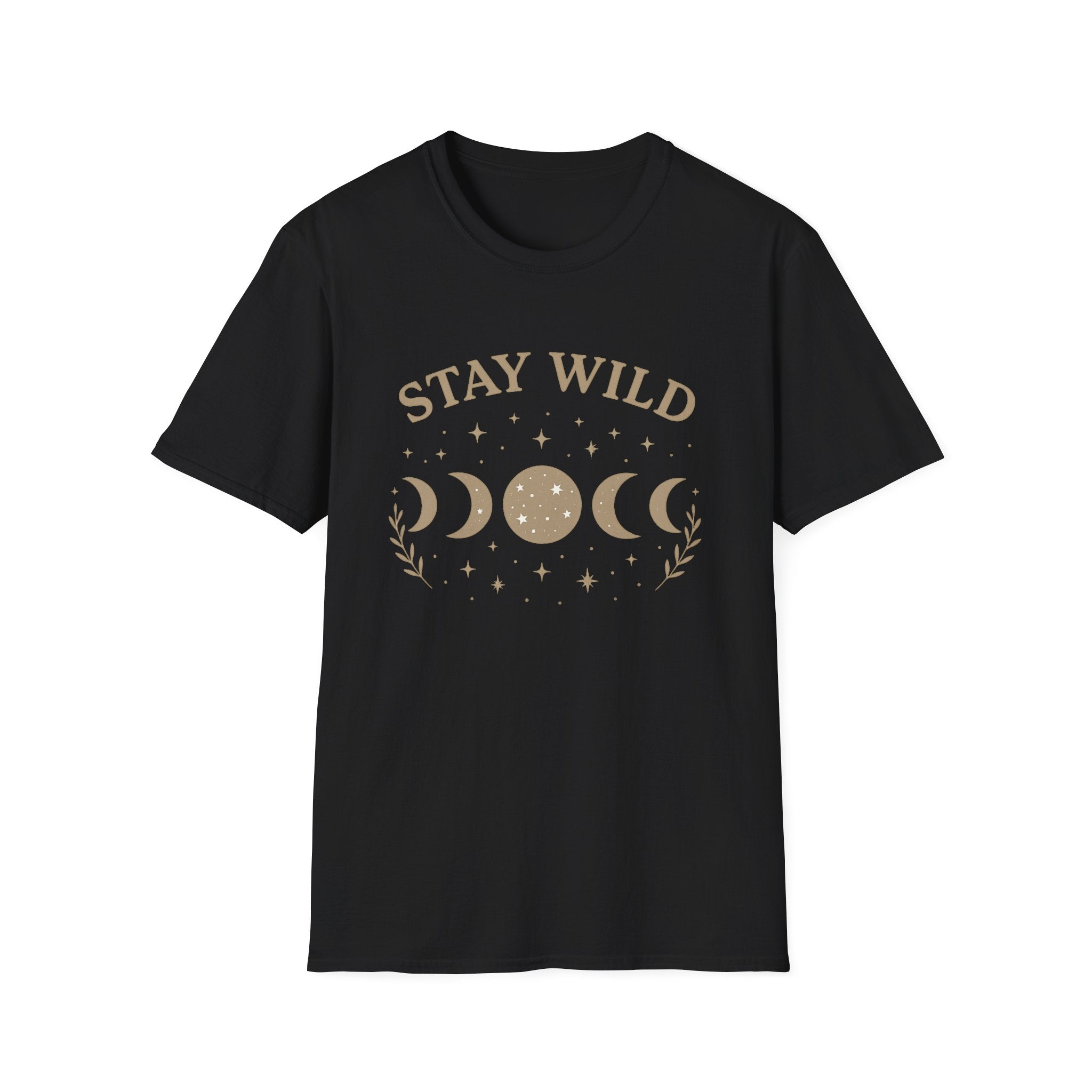 Stay Wild Moon Phase T-Shirt | Crescent Phases Graphic