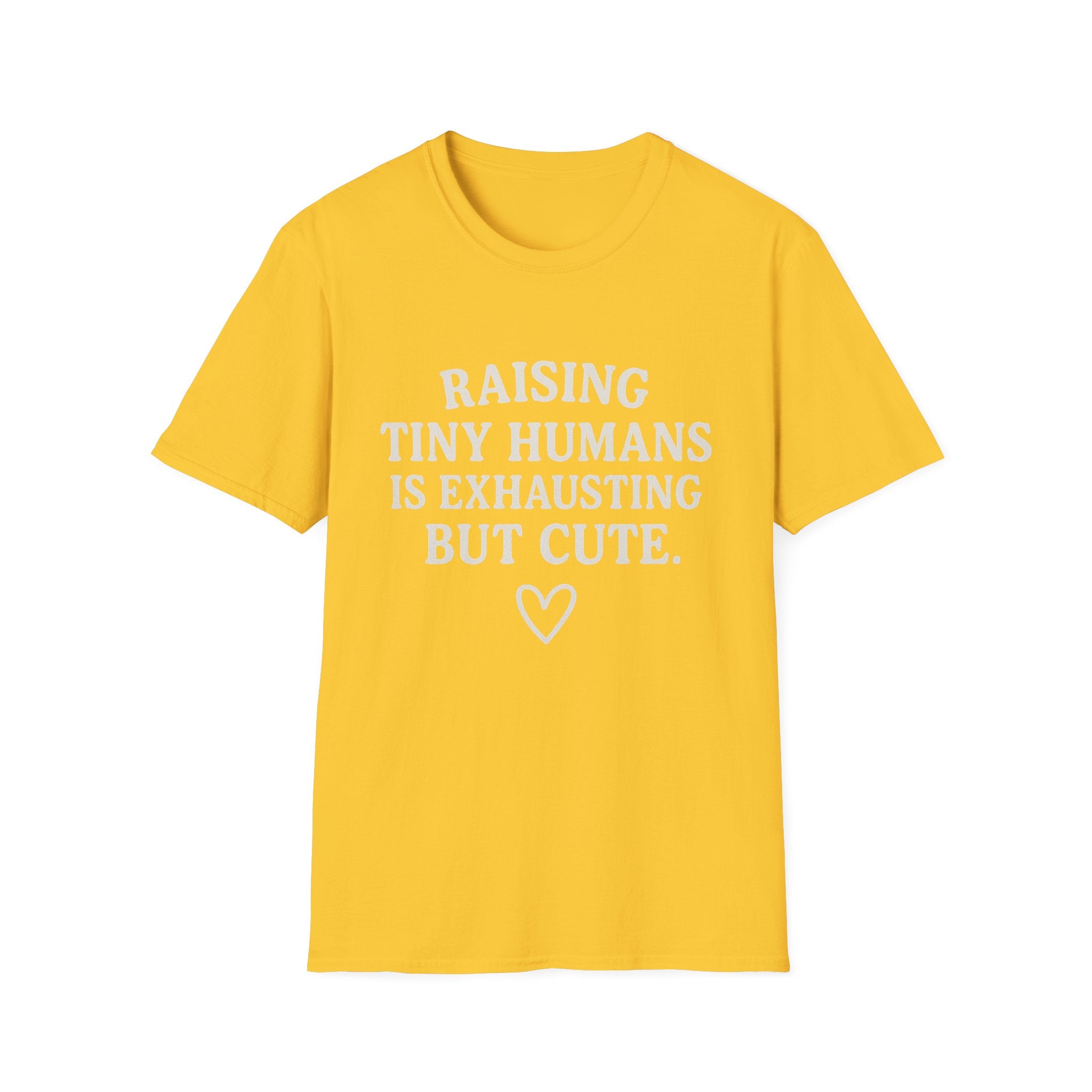 Raising Tiny Humans Is Exhausting But Cute T-Shirt | Parenting Mom Dad Tee