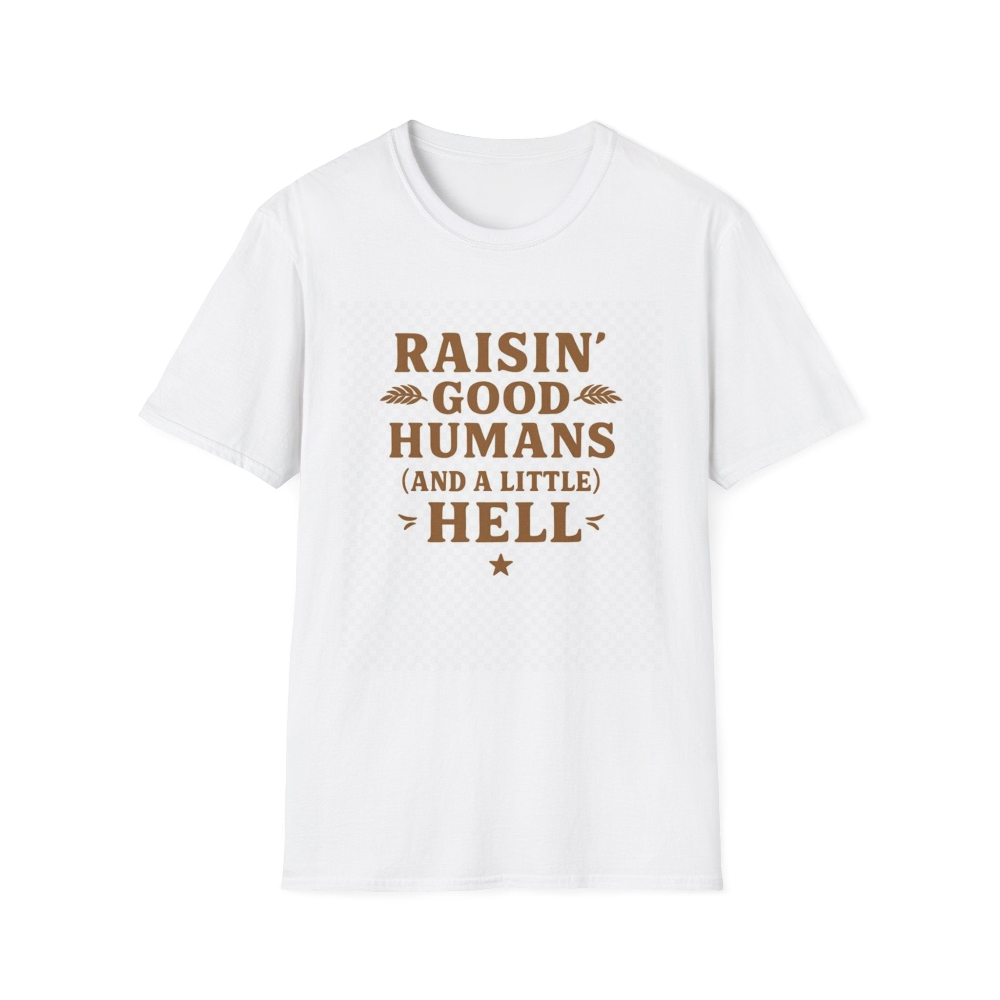 Raising Good Humans white T-Shirt | Parenthood Family Shirt | Kids Mom Dad Tee