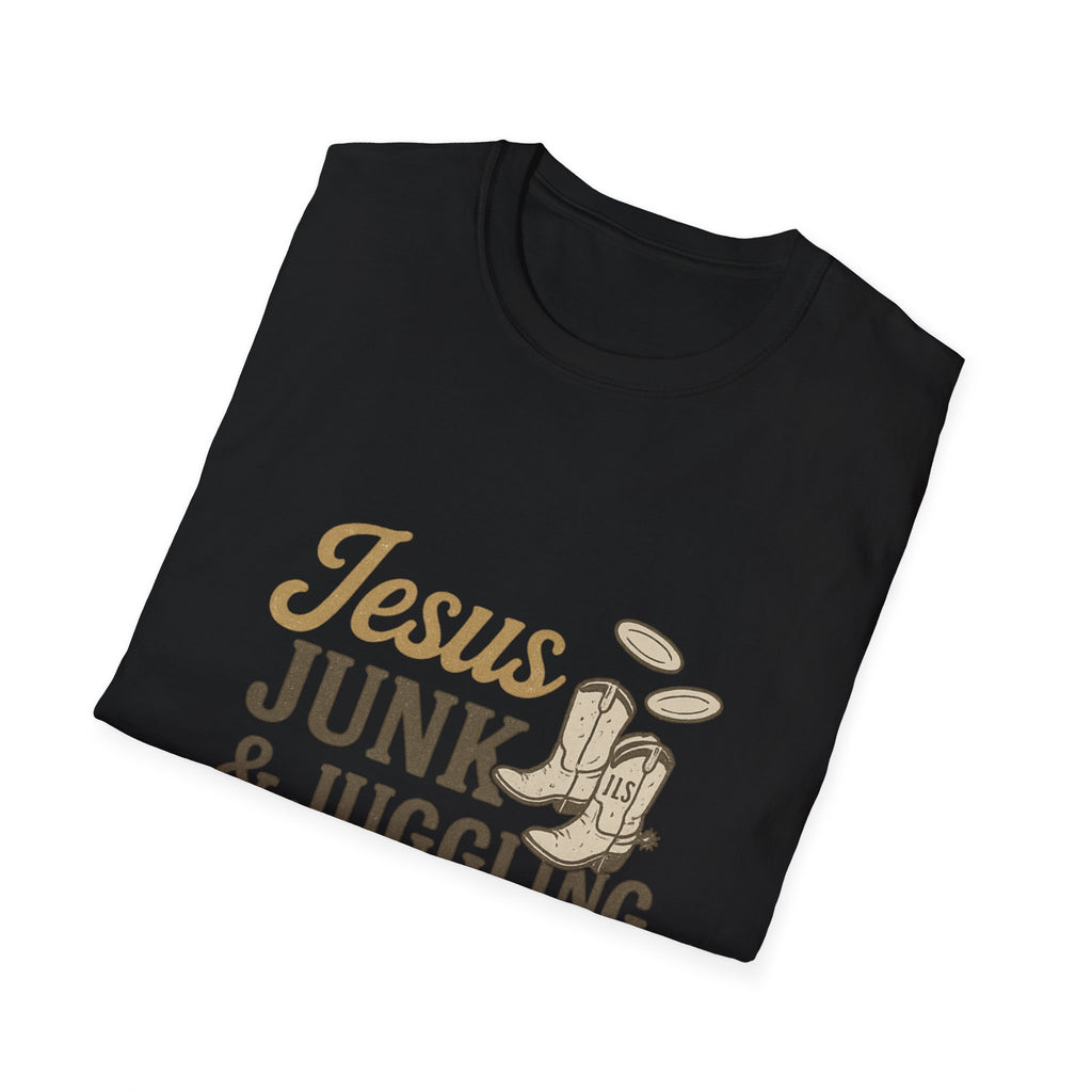 jesus junk and kids tshirt for the dumpster diving christian we all know one is it you?