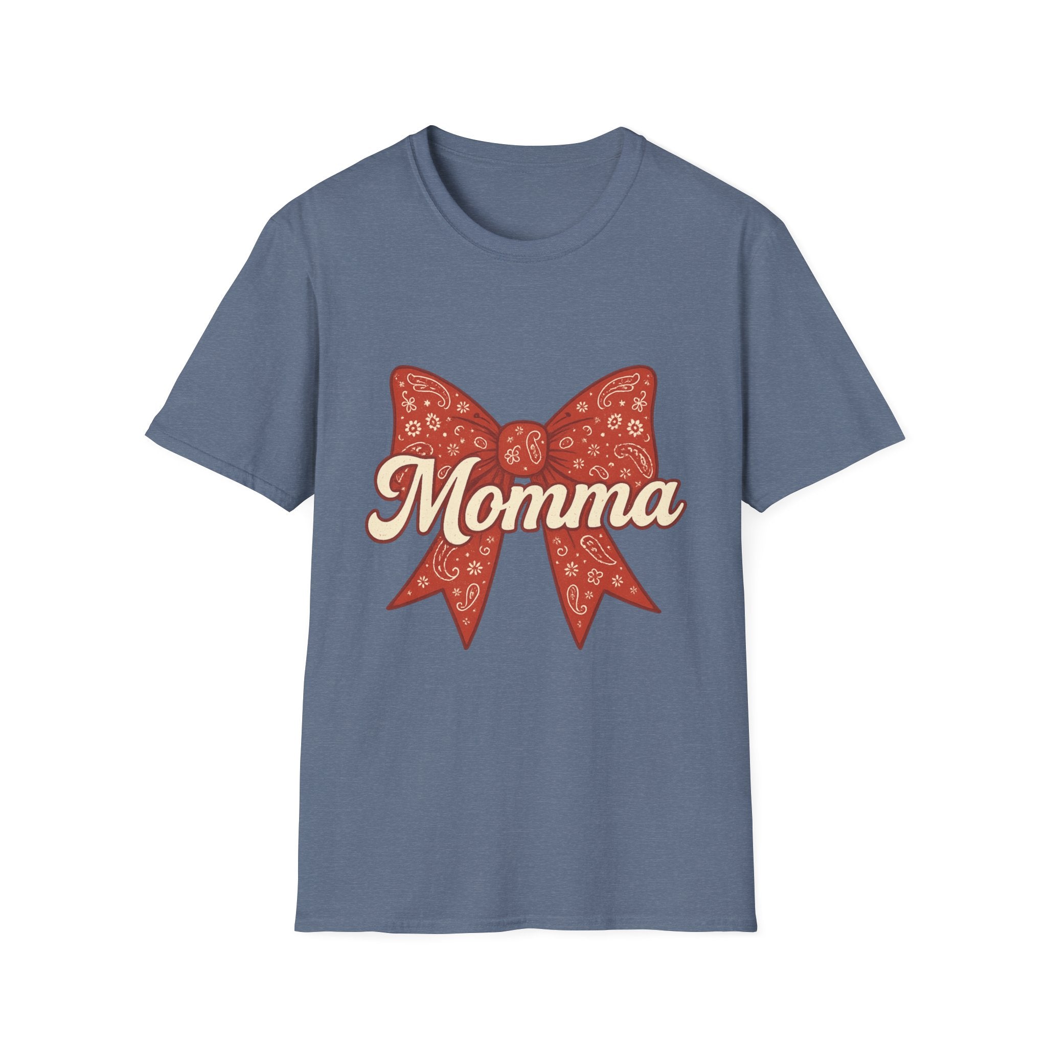 Ribboned Momma Bow southern boutique style T-Shirt | Momma Bow Tee