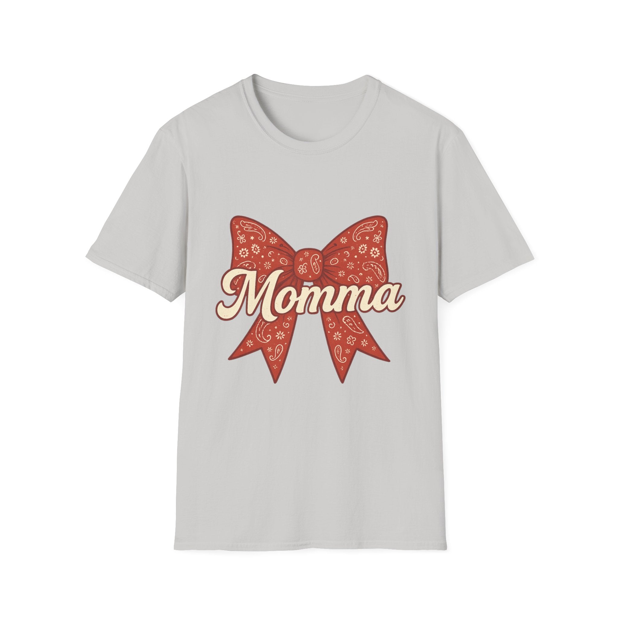Ribboned Momma Bow southern boutique style T-Shirt | Momma Bow Tee