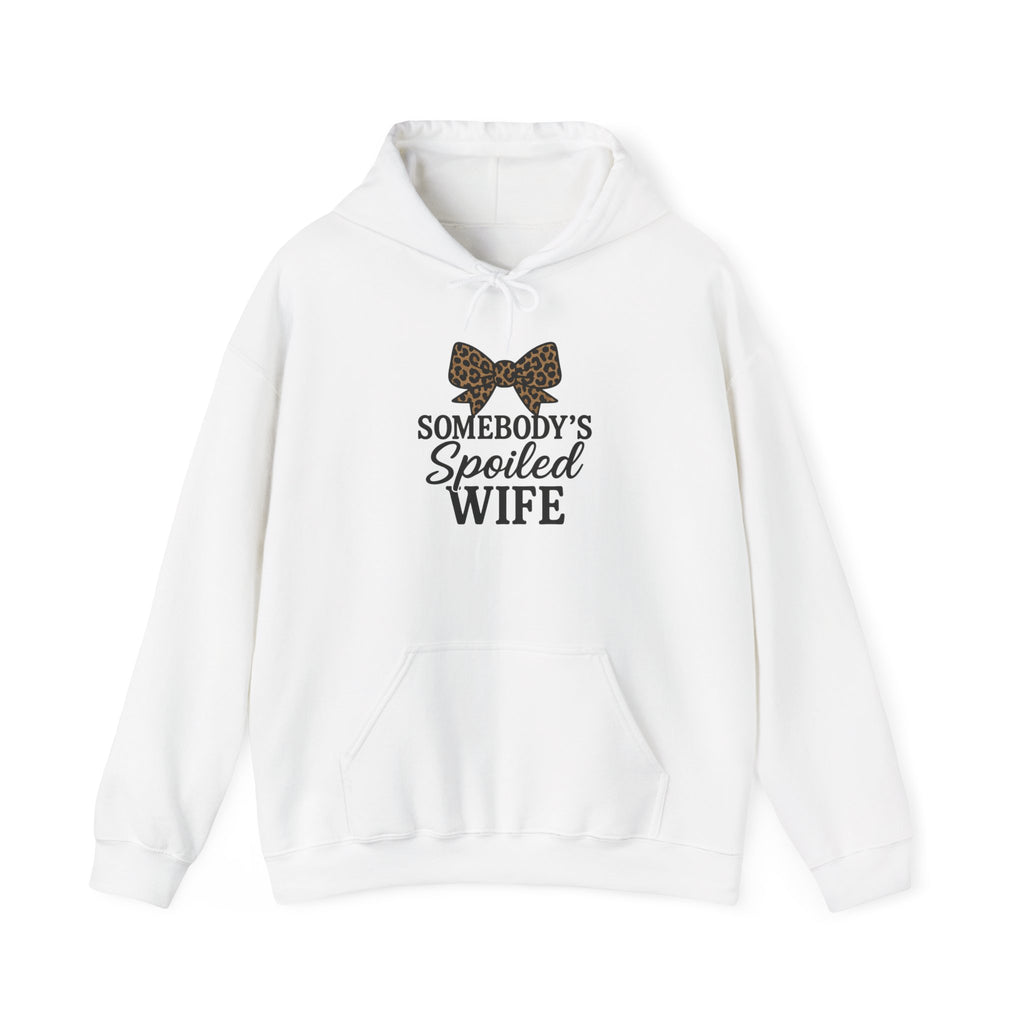 Somebody's Spoiled Wife Hoodie | Leopard Bow Wife Sweatshirt