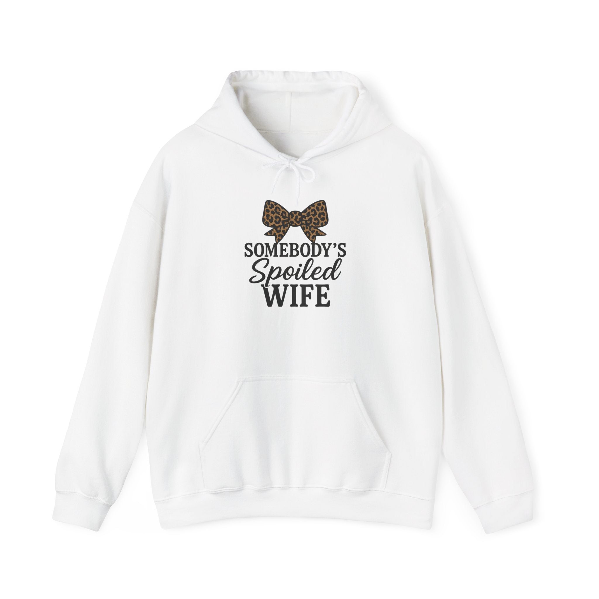 Somebody's Spoiled Wife Hoodie | Leopard Bow Wife Sweatshirt