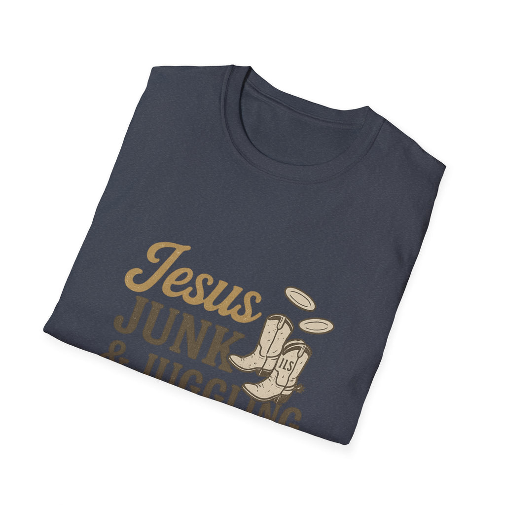jesus junk and kids tshirt for the dumpster diving christian we all know one is it you?