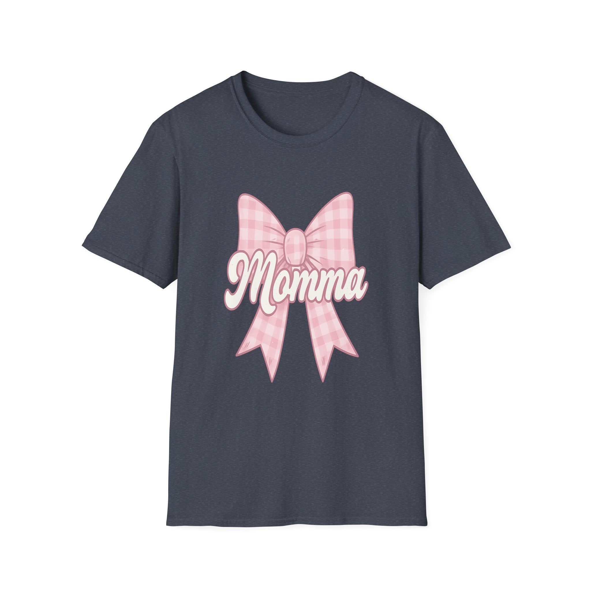 Pink Momma Bow T-Shirt  Mom Shirt, Bow Graphic