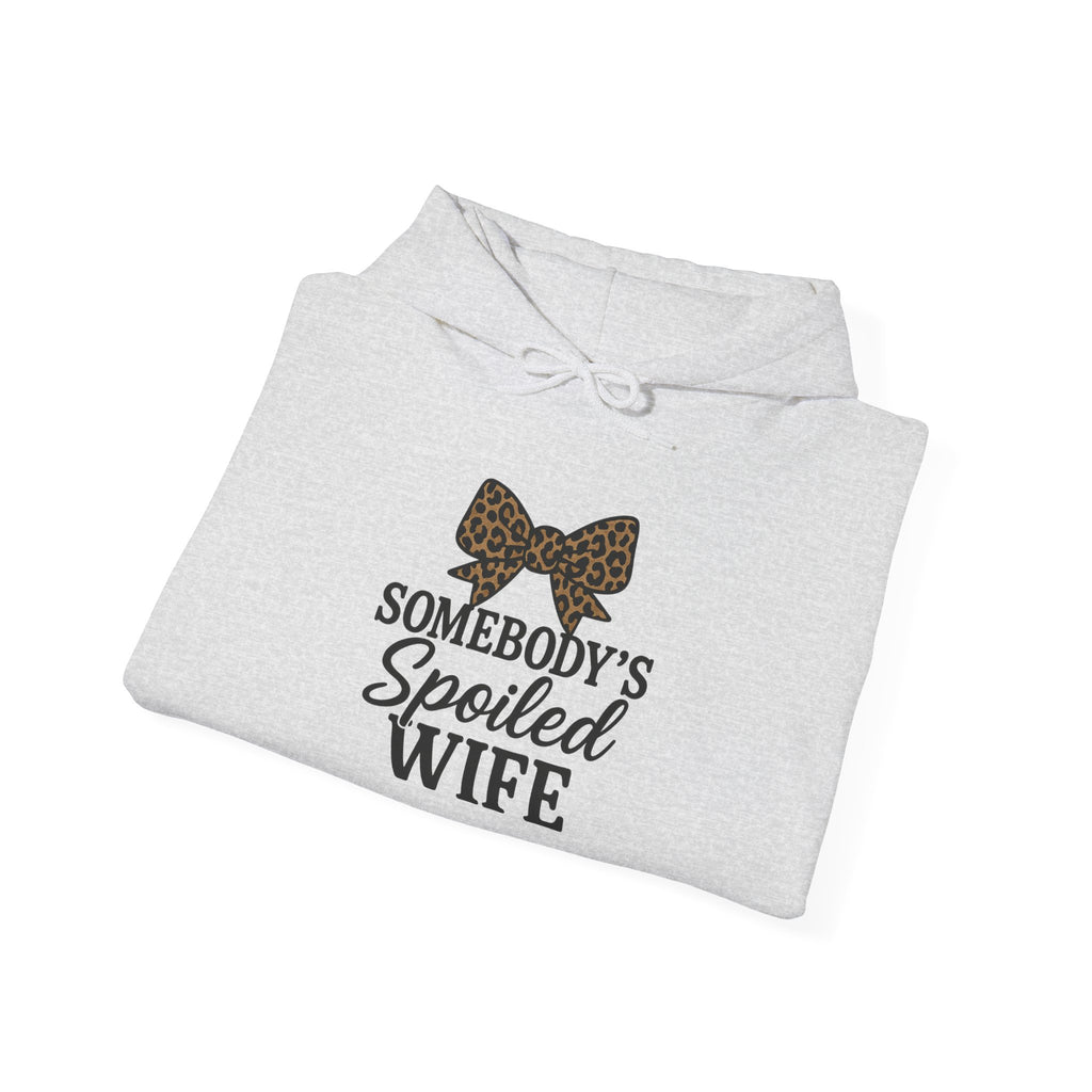 Somebody's Spoiled Wife Hoodie | Leopard Bow Wife Sweatshirt