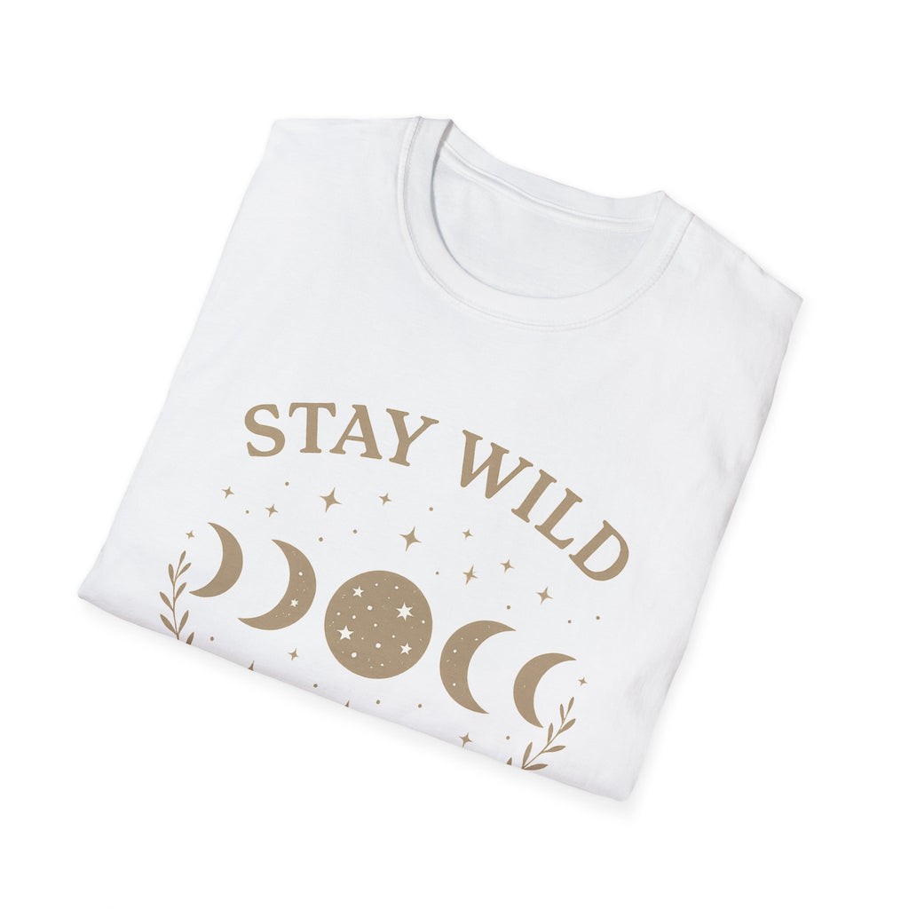 Stay Wild Moon Phase T-Shirt | Crescent Phases Graphic