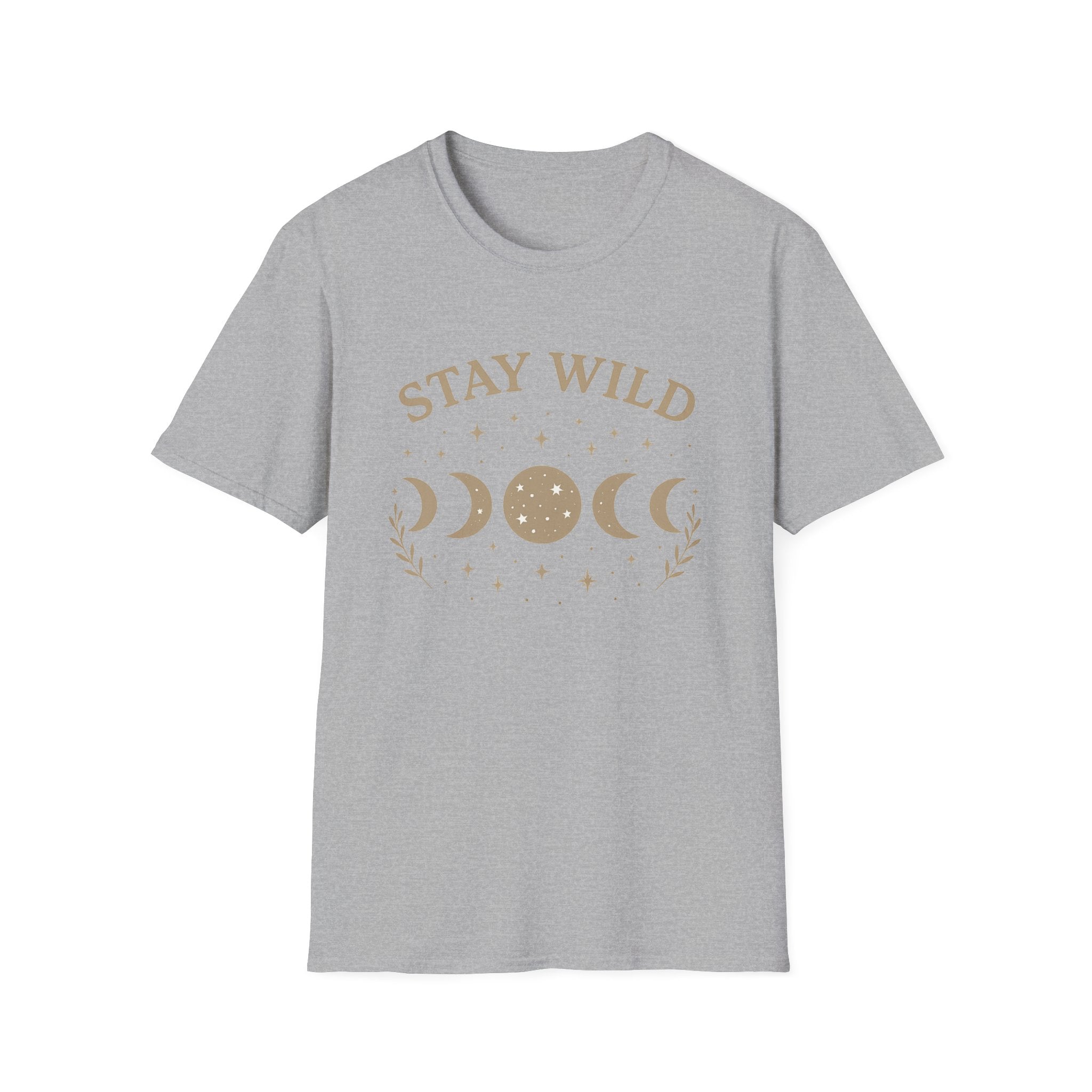 Stay Wild Moon Phase T-Shirt | Crescent Phases Graphic