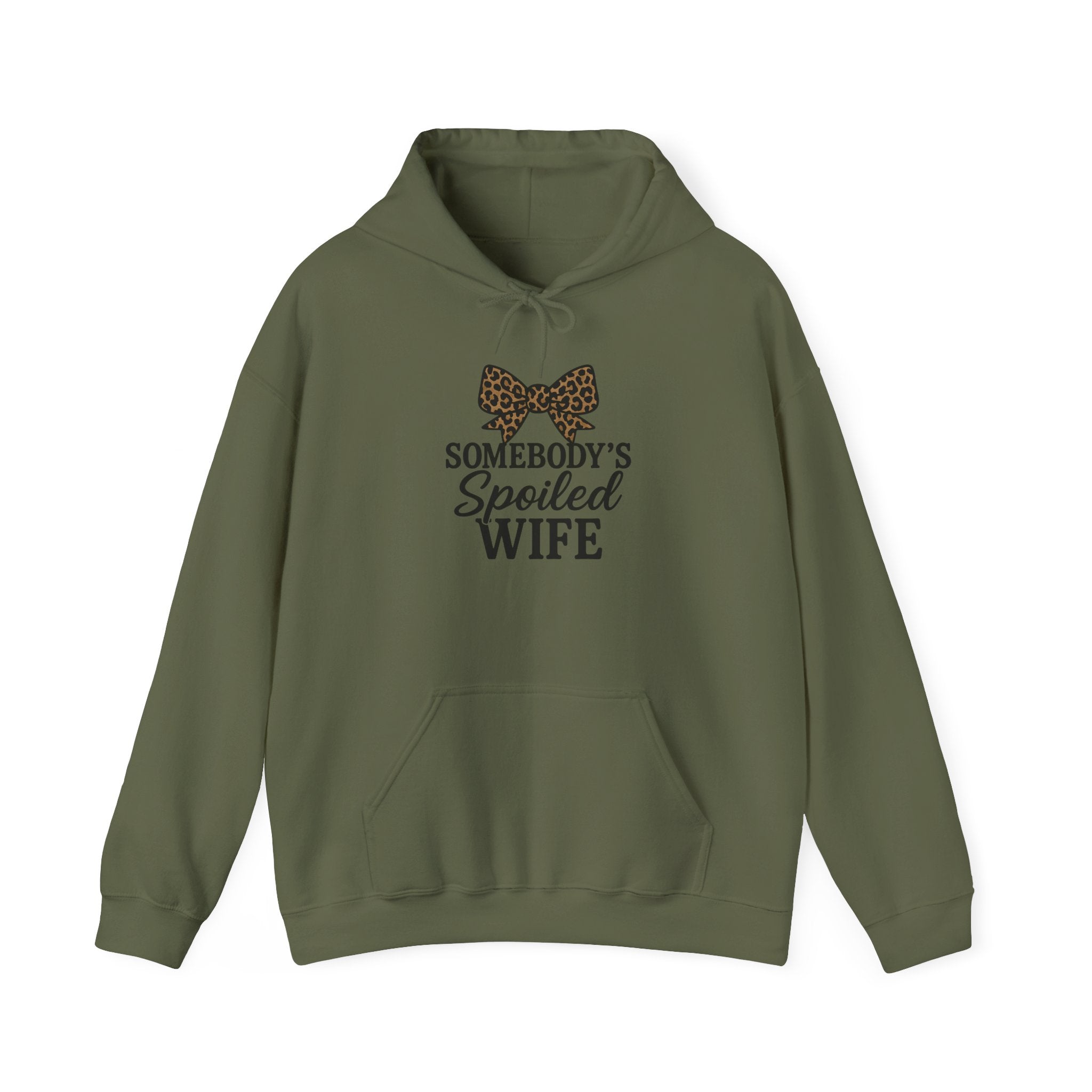 Somebody's Spoiled Wife Hoodie | Leopard Bow Wife Sweatshirt