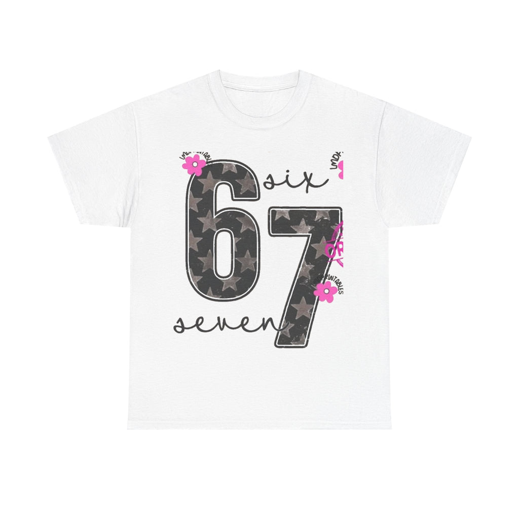 6-7  six seven Trendy Phrase Unisex Tee, Teens Fashion Shirt, Latest Trend Cotton T-Shirt, Kids Graphic Tee, Youth Hip Quote Shirt