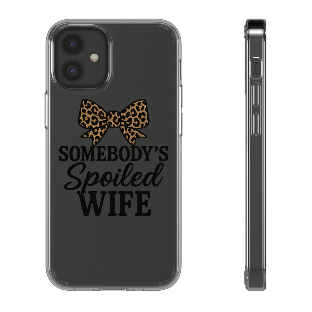 Leopard Bow Clear Phone Case | Stylish iPhone Case | Protective Phone Cover