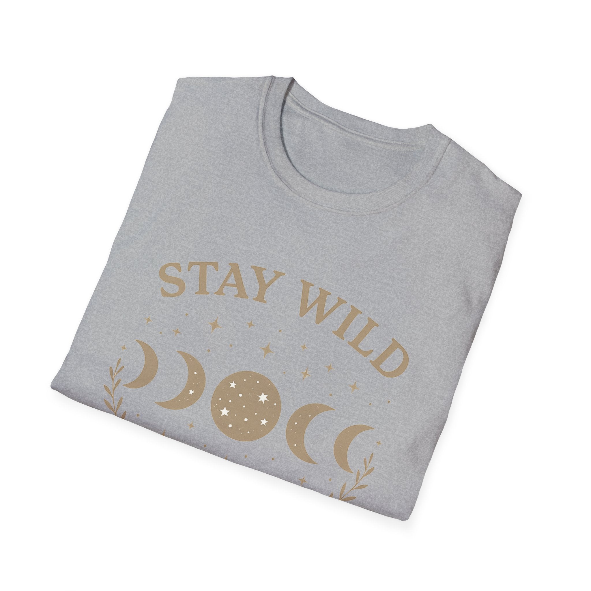 Stay Wild Moon Phase T-Shirt | Crescent Phases Graphic