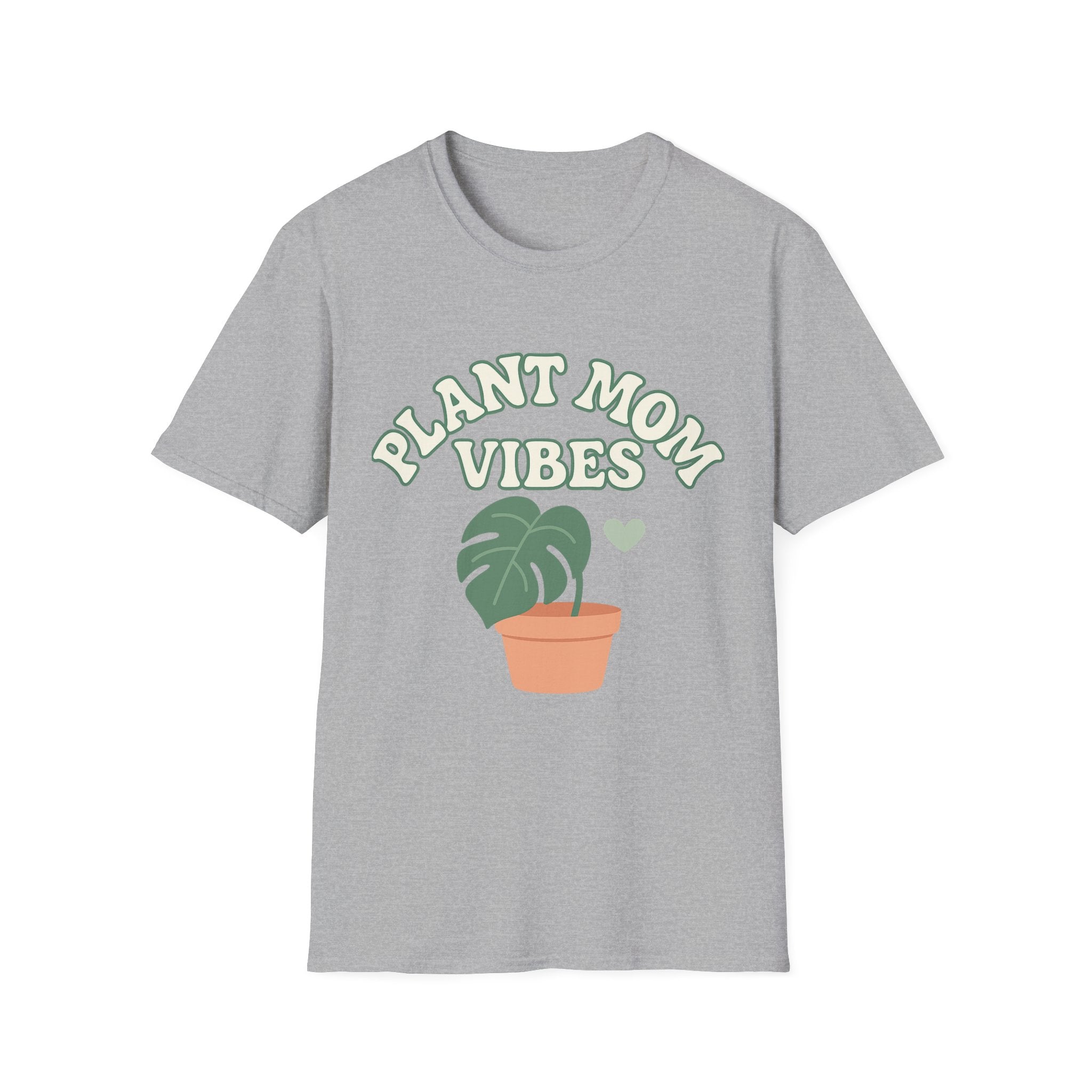 Plant Mom Vibes T-Shirt | Plant Lover Shirt, Botanical Graphic Tee