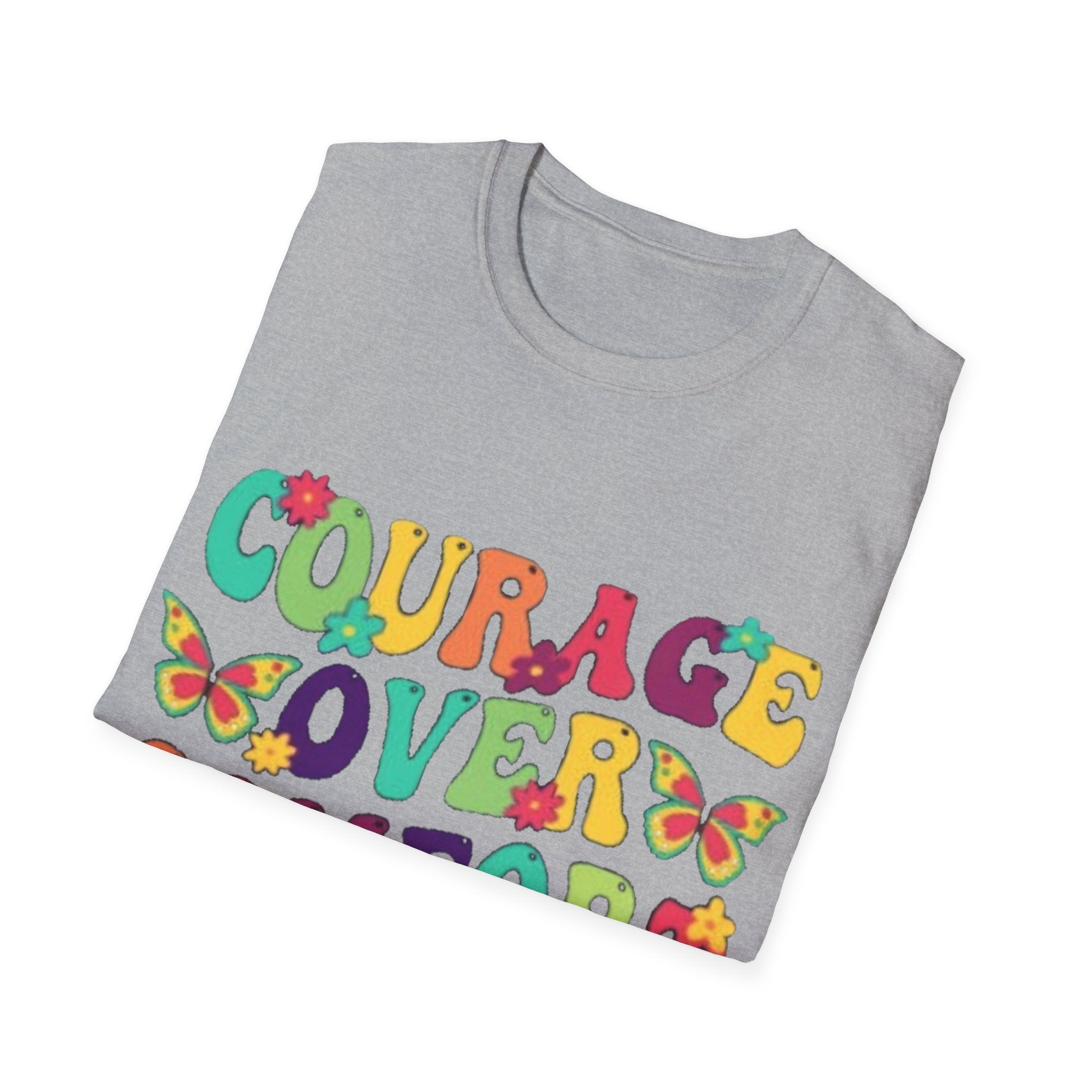 Courage Over Comfort T-Shirt, Unisex T-Shirt, Motivational Tee, Inspirational Gift, Comfortable Casual Wear