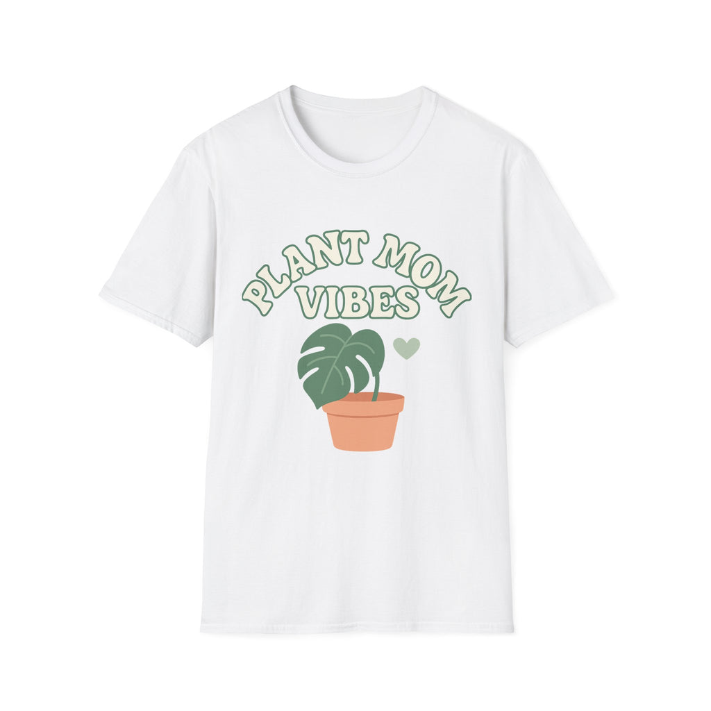 Plant Mom Vibes T-Shirt | Plant Lover Shirt, Botanical Graphic Tee