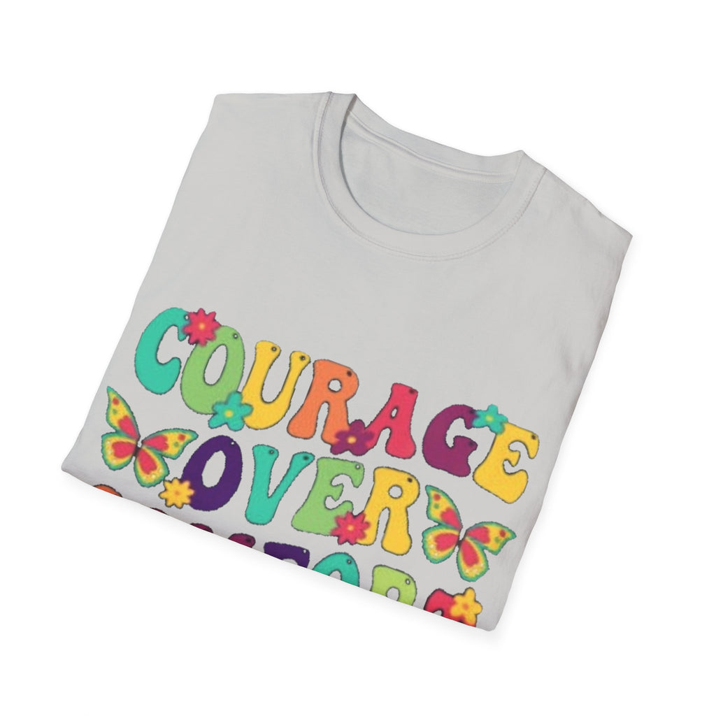 Courage Over Comfort T-Shirt, Unisex T-Shirt, Motivational Tee, Inspirational Gift, Comfortable Casual Wear