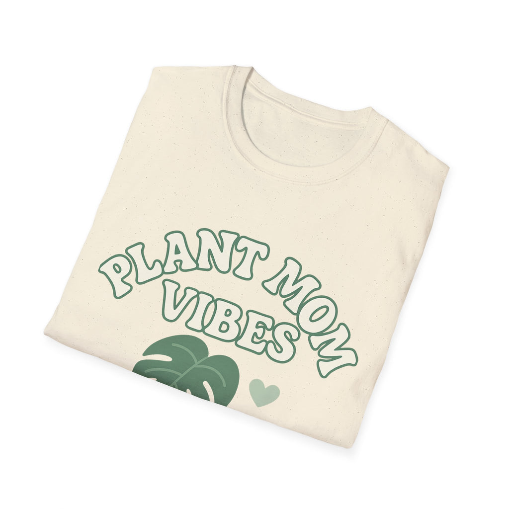 Plant Mom Vibes T-Shirt | Plant Lover Shirt, Botanical Graphic Tee
