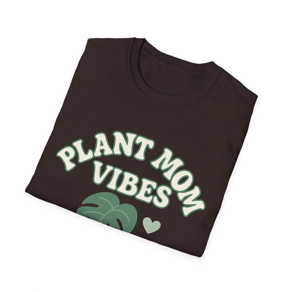 Plant Mom Vibes T-Shirt | Plant Lover Shirt, Botanical Graphic Tee