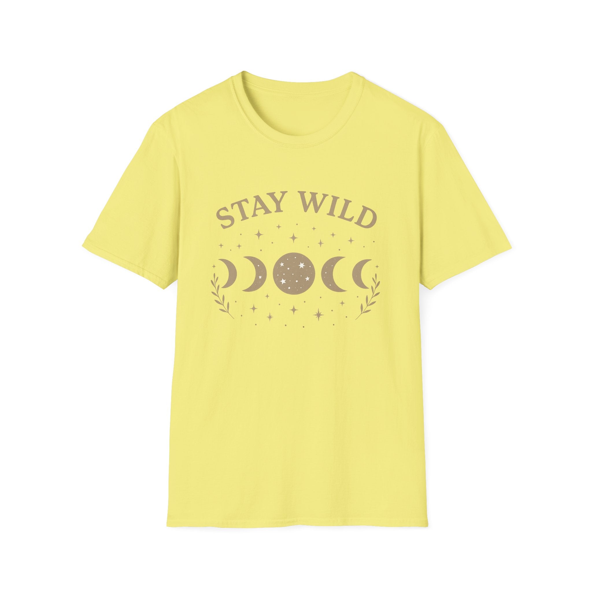 Stay Wild Moon Phase T-Shirt | Crescent Phases Graphic