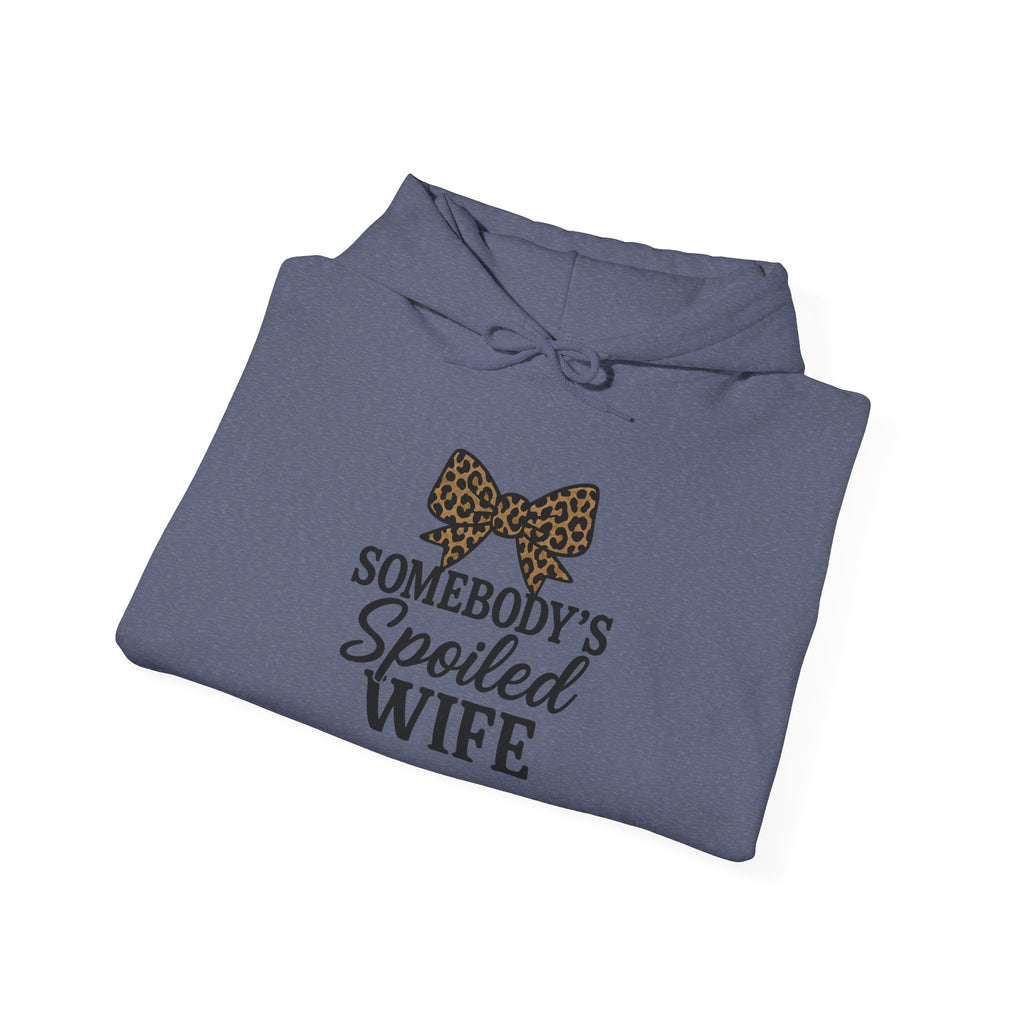 Somebody's Spoiled Wife Hoodie | Leopard Bow Wife Sweatshirt