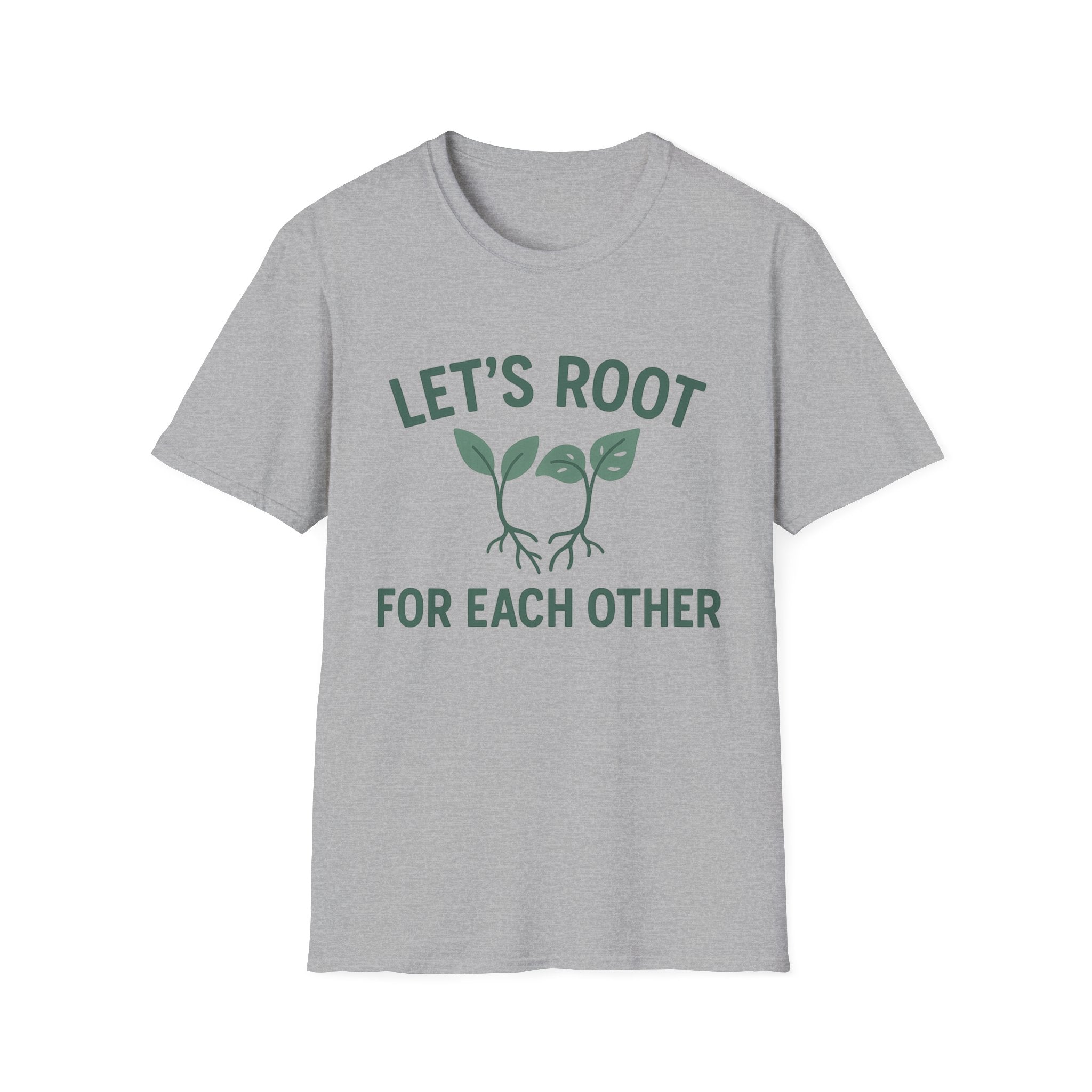 Lets Root For One Another gardening shirt | plant pun tee