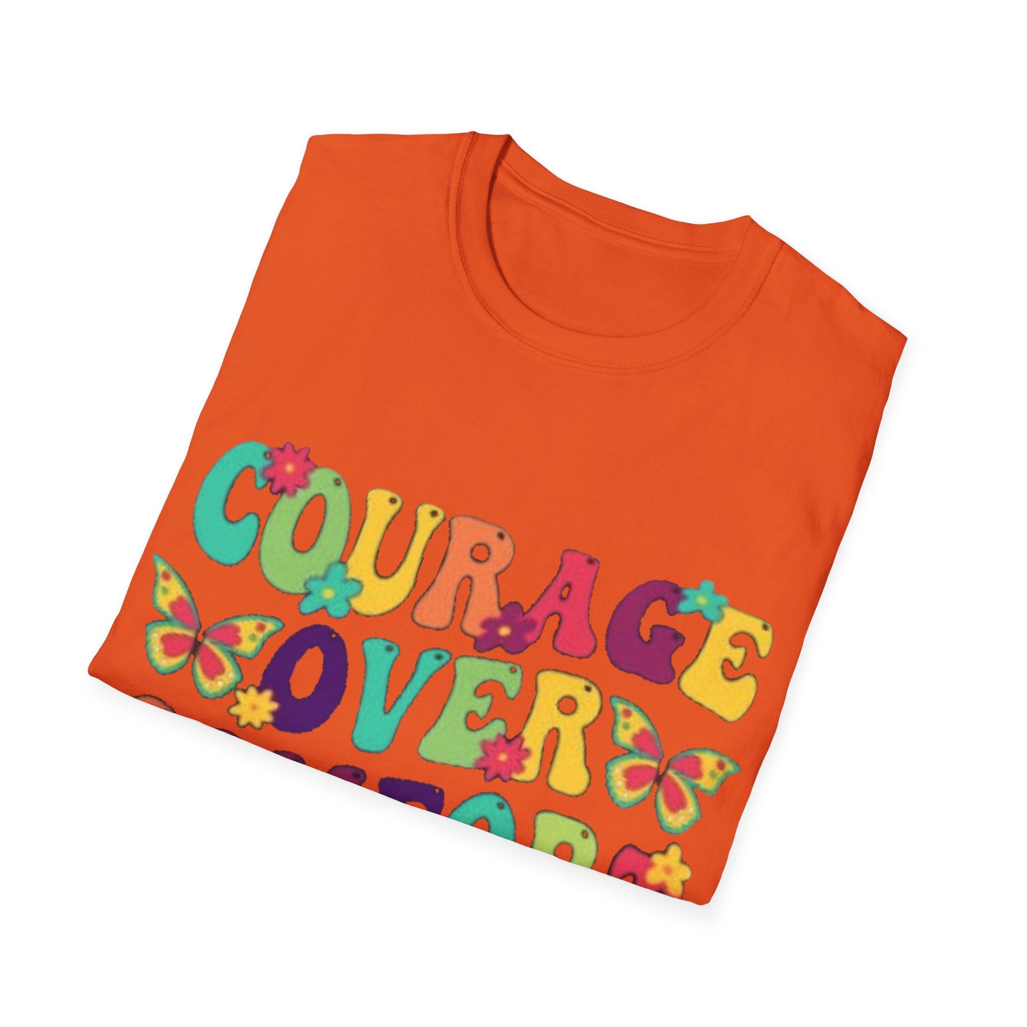 Courage Over Comfort T-Shirt, Unisex T-Shirt, Motivational Tee, Inspirational Gift, Comfortable Casual Wear