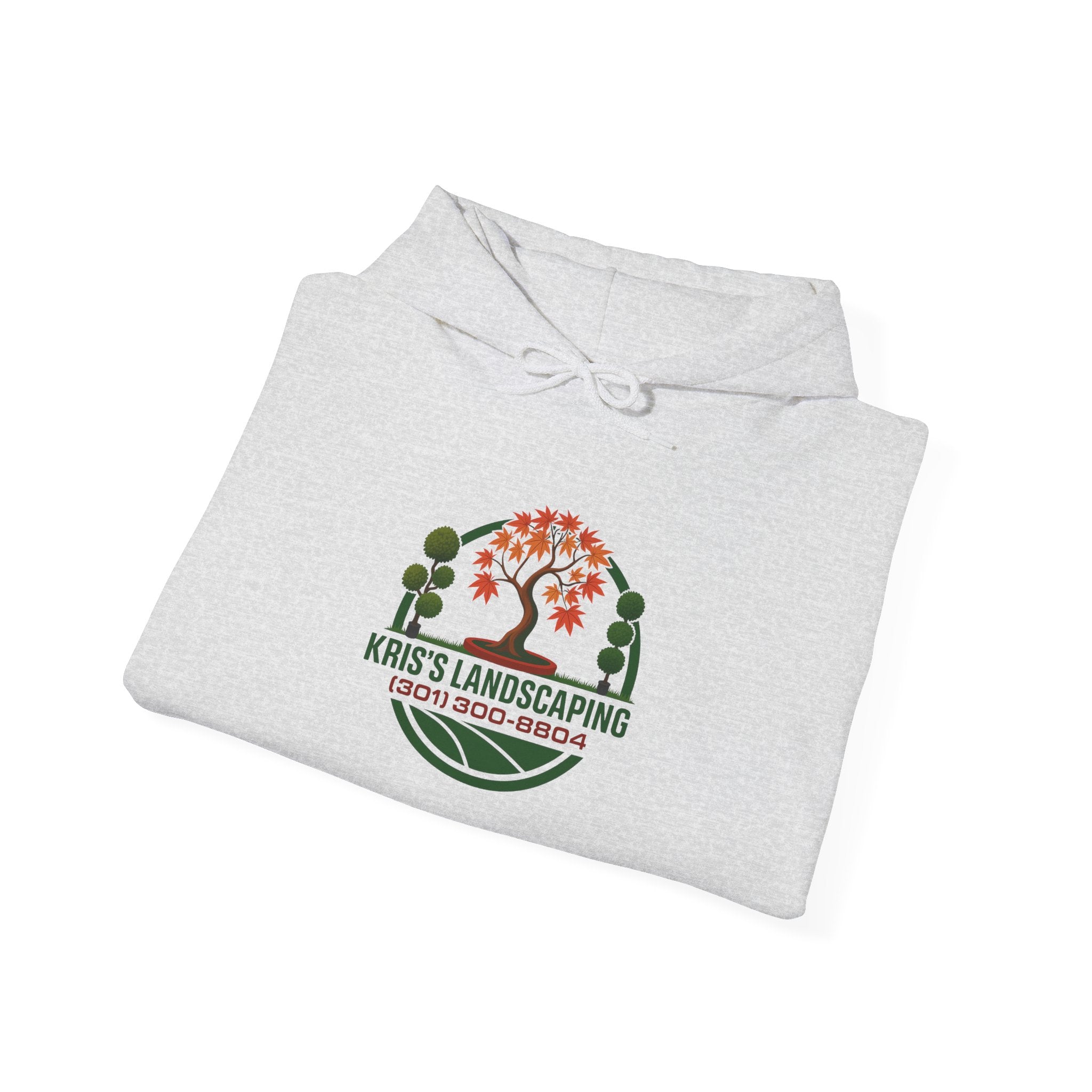 Kris's Landscaping Logo Hoodie finale volume bulk order optional
