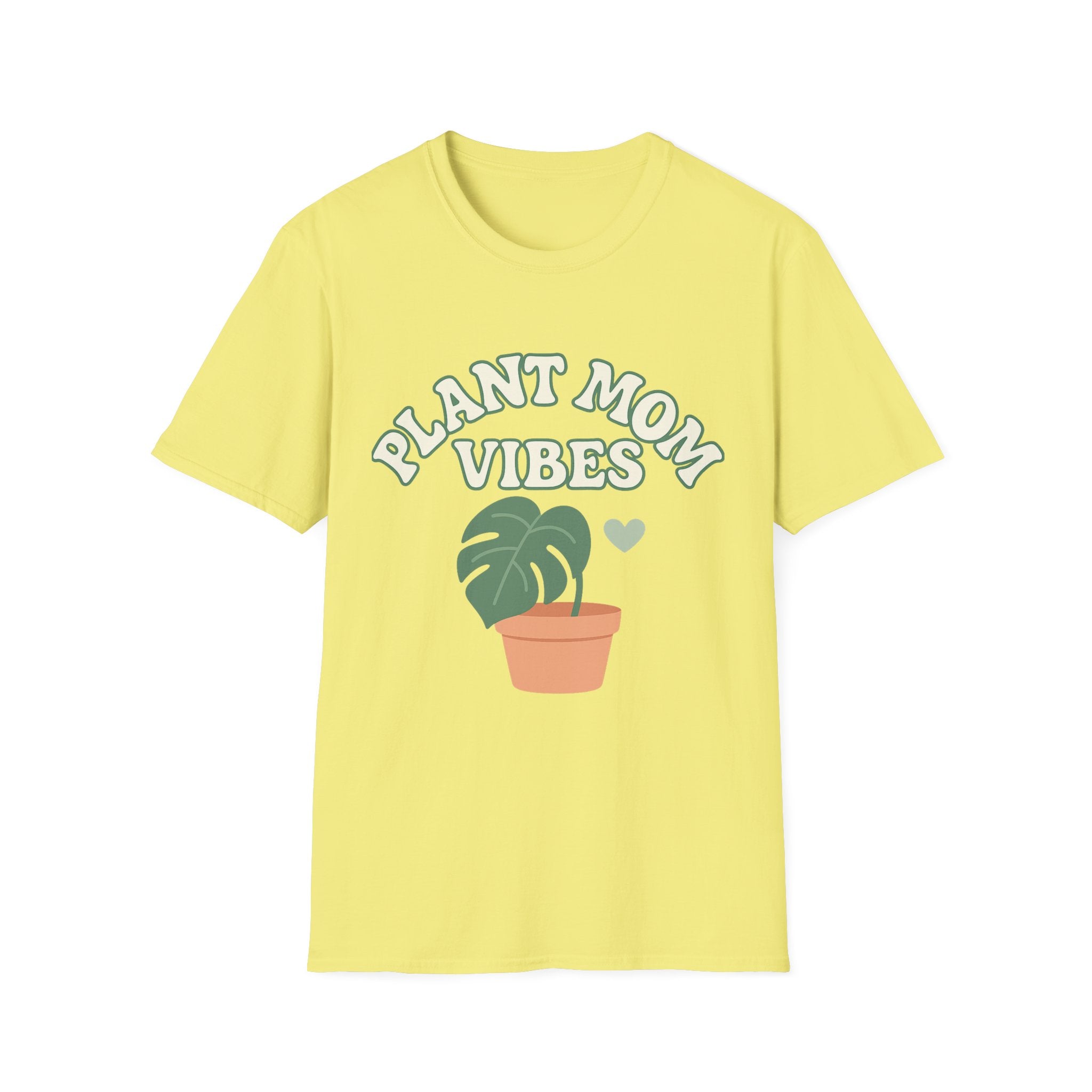 Plant Mom Vibes T-Shirt | Plant Lover Shirt, Botanical Graphic Tee