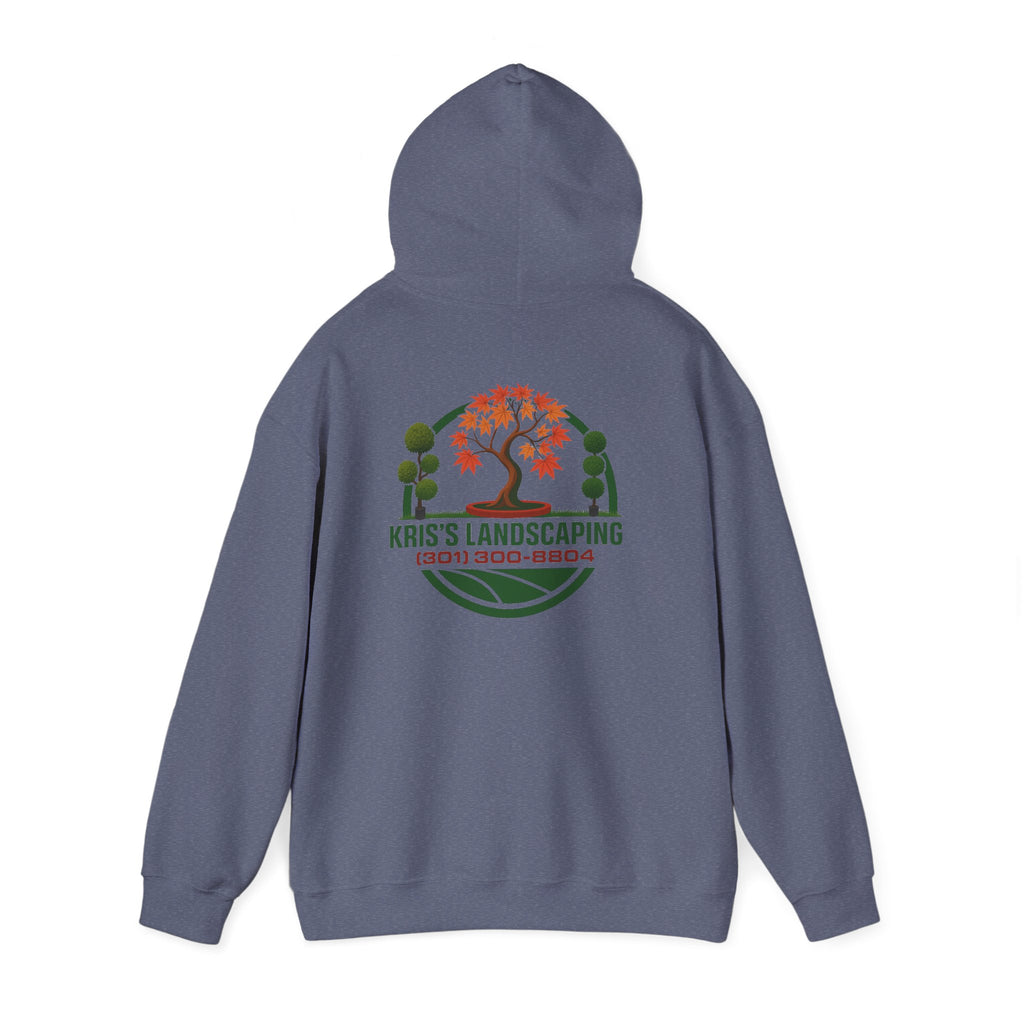 Kris's Landscaping Logo Hoodie finale volume bulk order optional
